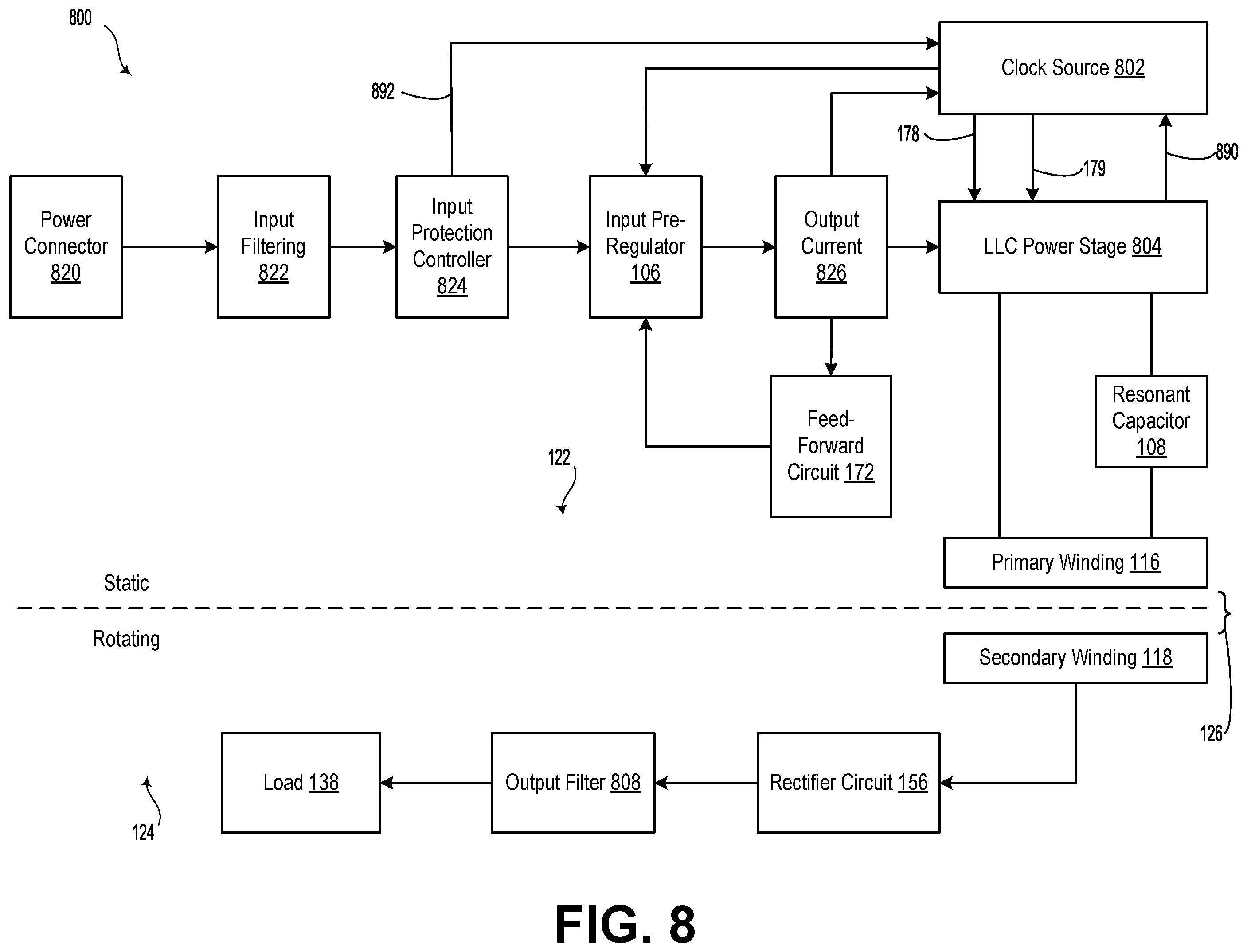 Patent US12445043 Figure 9 – Frequency soft-start for rotary power transformer