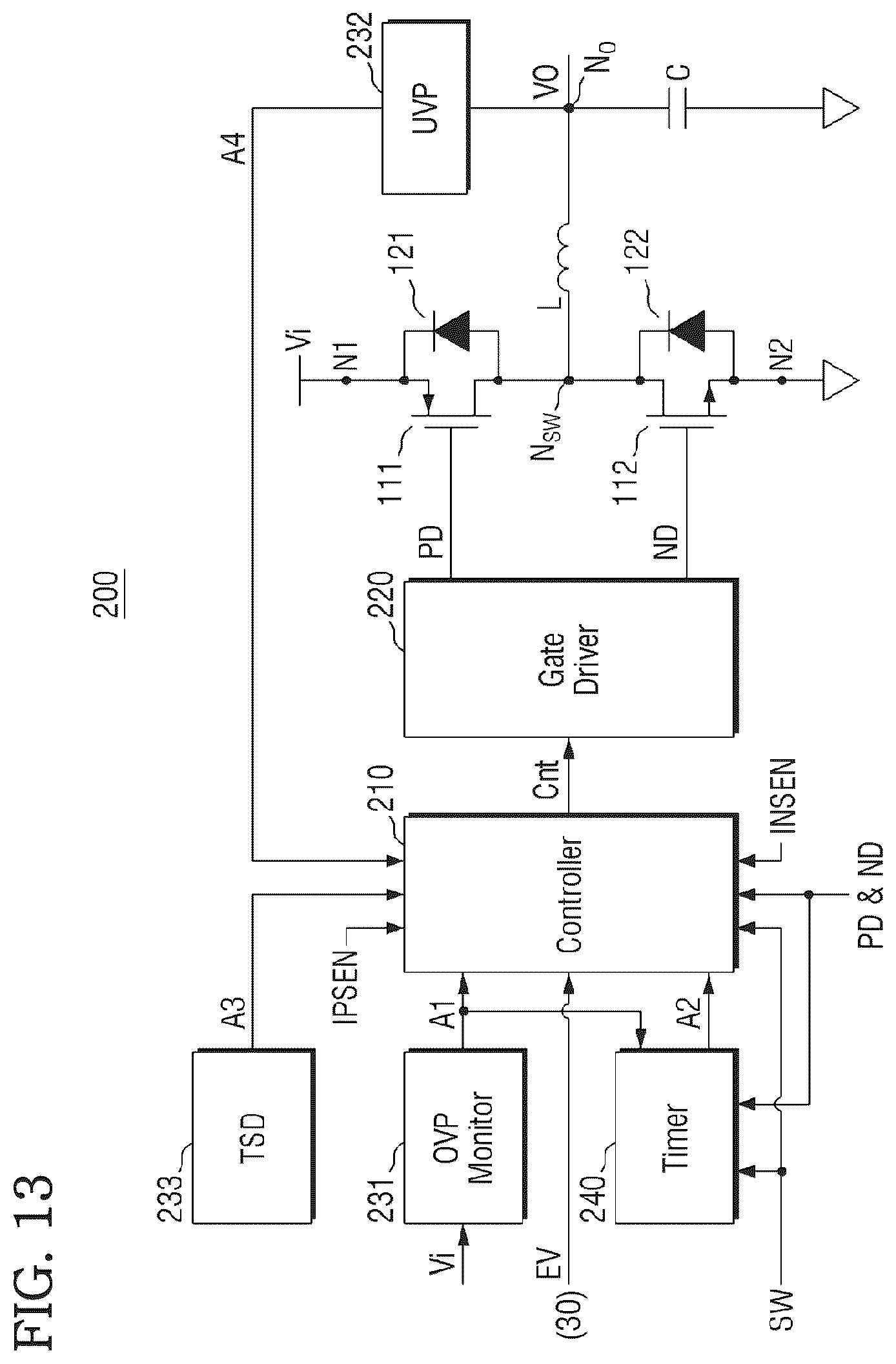 Patent US12445053 Figure 14 – Switching regulator and power management integrated circuit including the same