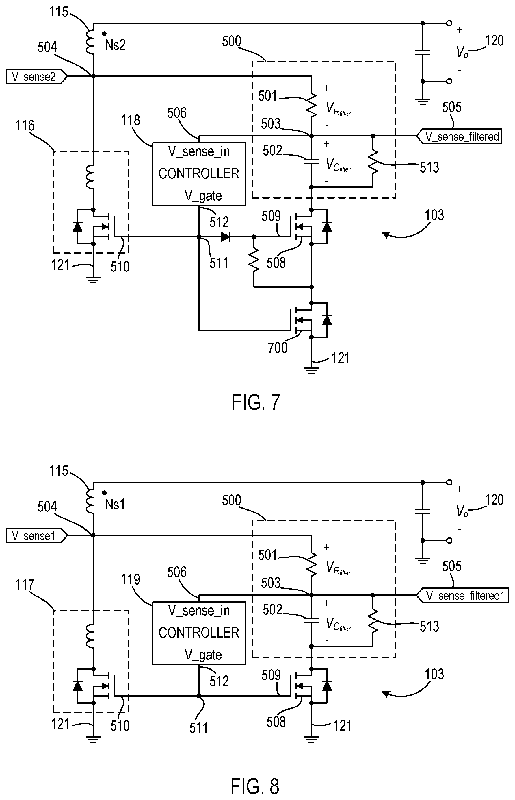 Patent US12445059 Figure 4 – Synchronous switch driver with switched filter
