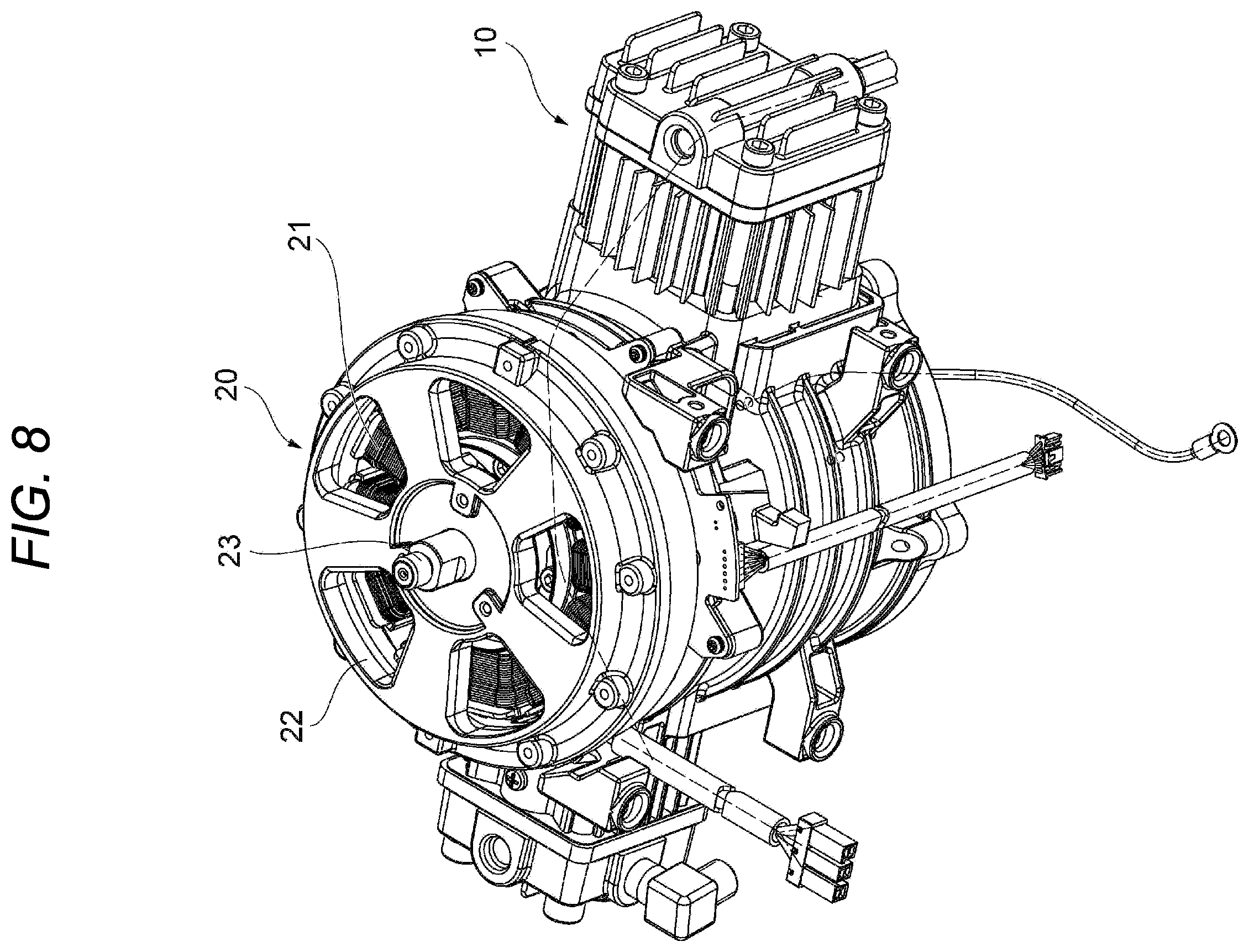 Patent US12445072 Figure 8 – Air compressor