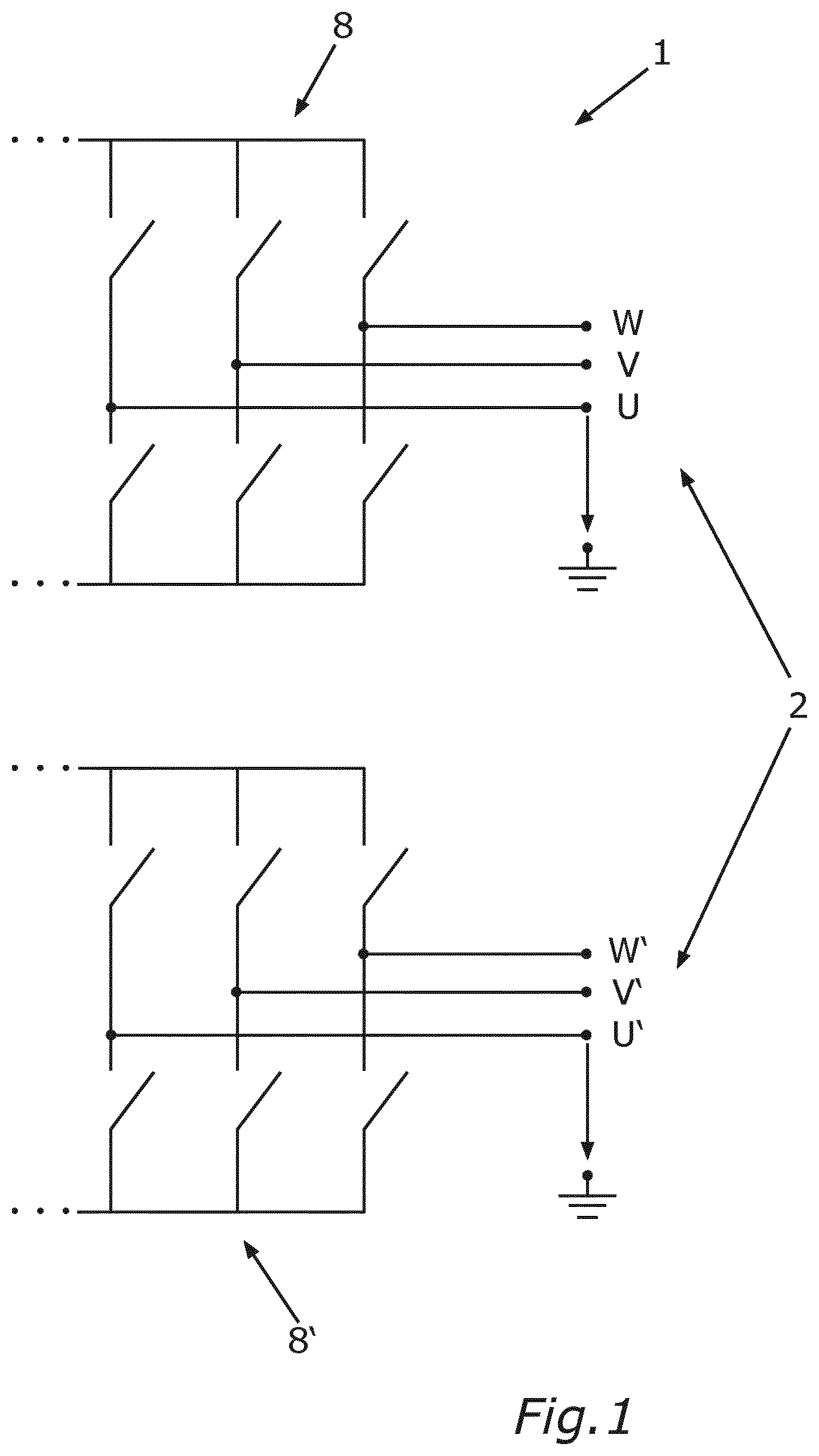 Patent US12445073 Figure 1 – Method for controlling a multiphase voltage signal in a closed-loop manner, open-loop control device, drive system and motor vehicle