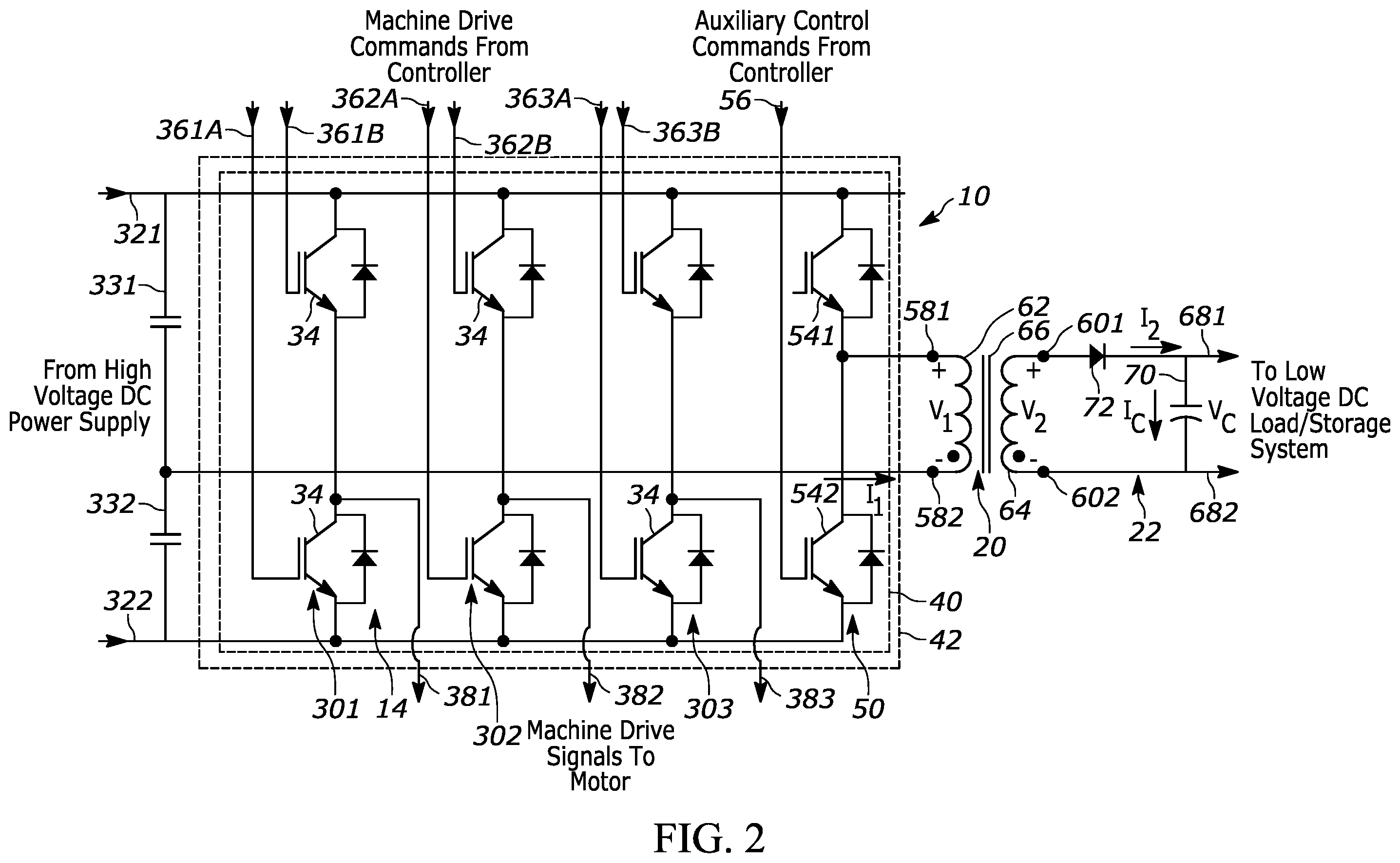 Patent US12445075 Figure 2 – Method and apparatus for an isolated DC/DC converter