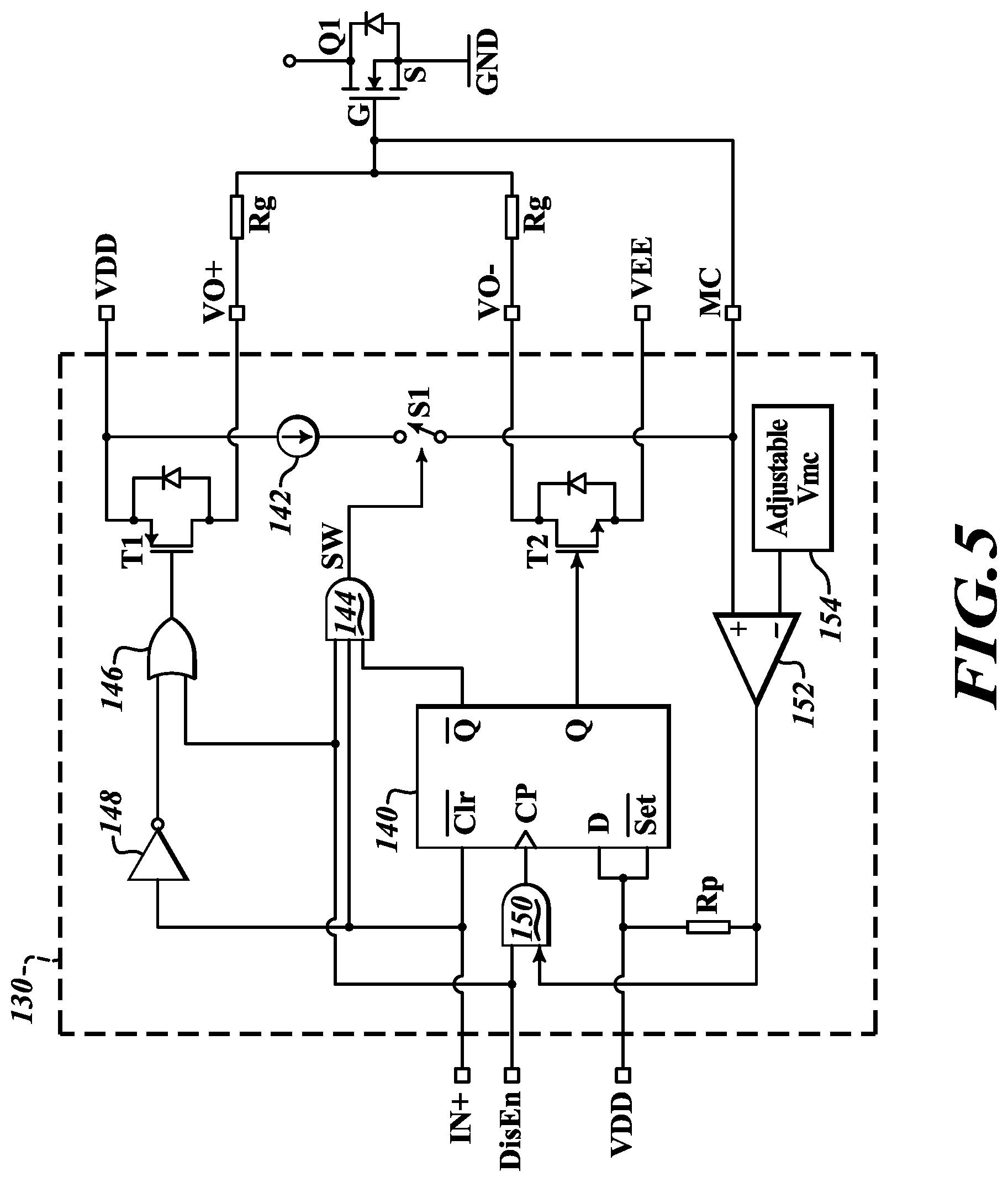 Patent US12445076 Figure 5 – Traction inverter DC-link active discharge method