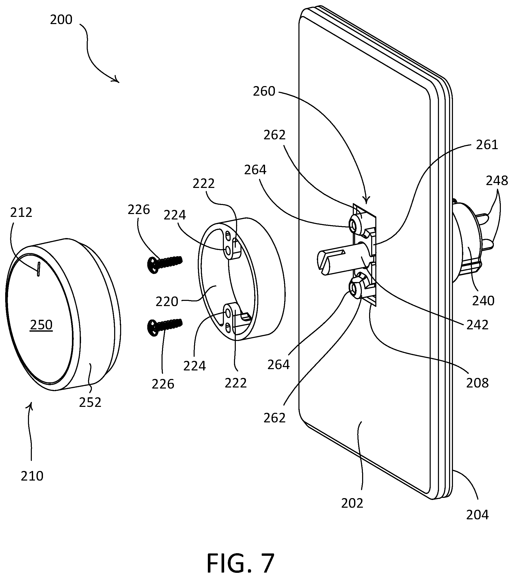 Patent US12445077 Figure 7 – Load control device having an illuminated rotary knob