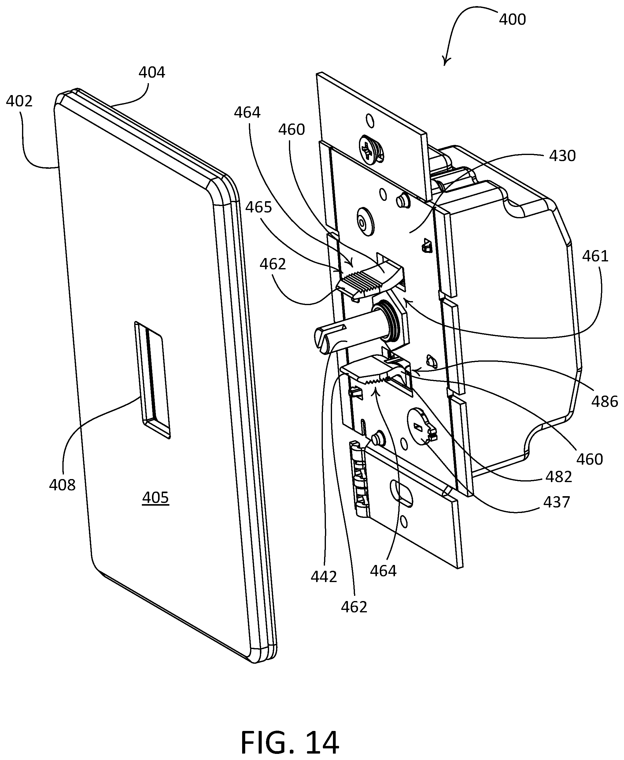 Patent US12445077 Figure 14 – Load control device having an illuminated rotary knob