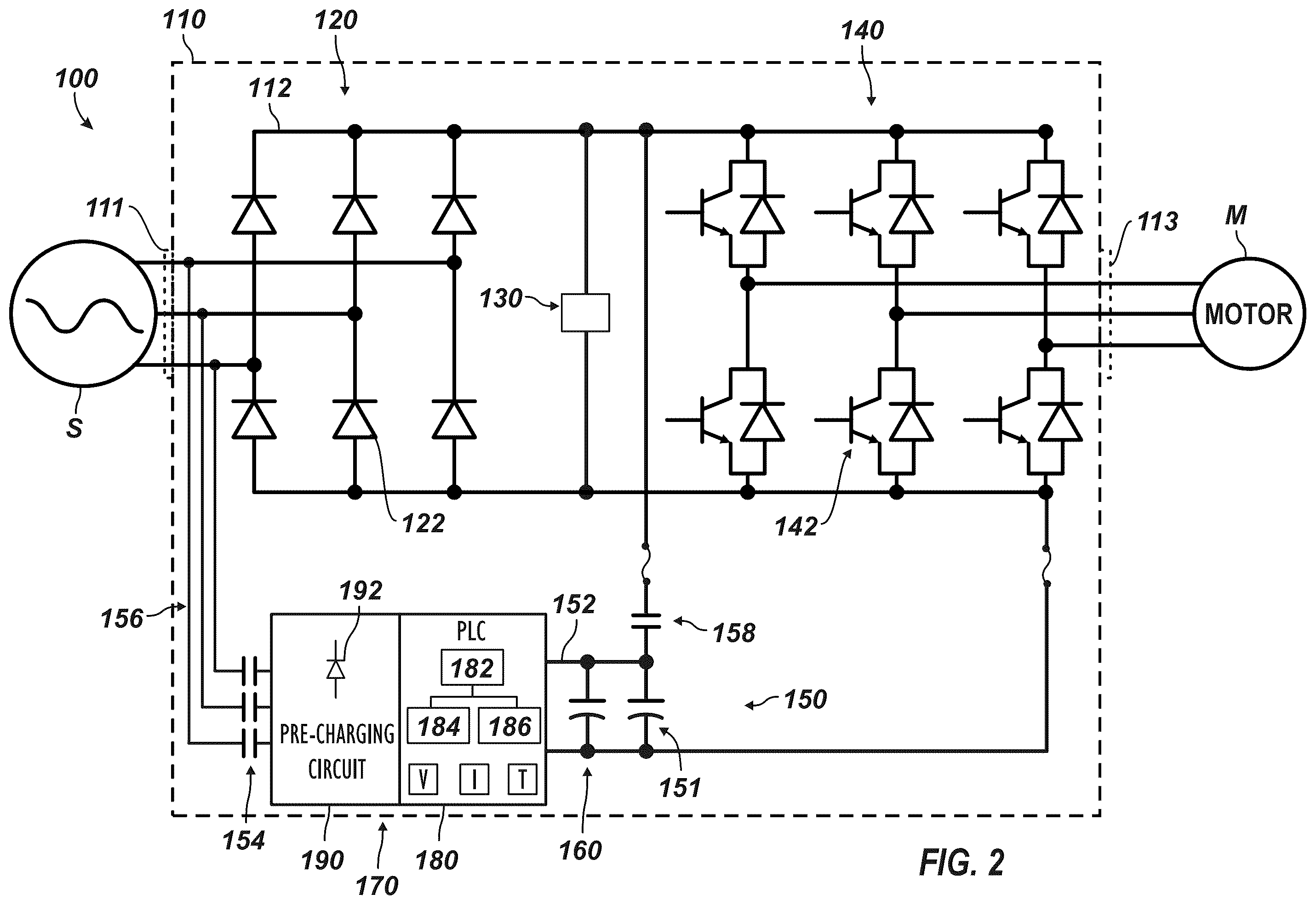 Patent US12445078 Figure 3 – Managing regenerative energy of rod pump system without dynamic braking resistor