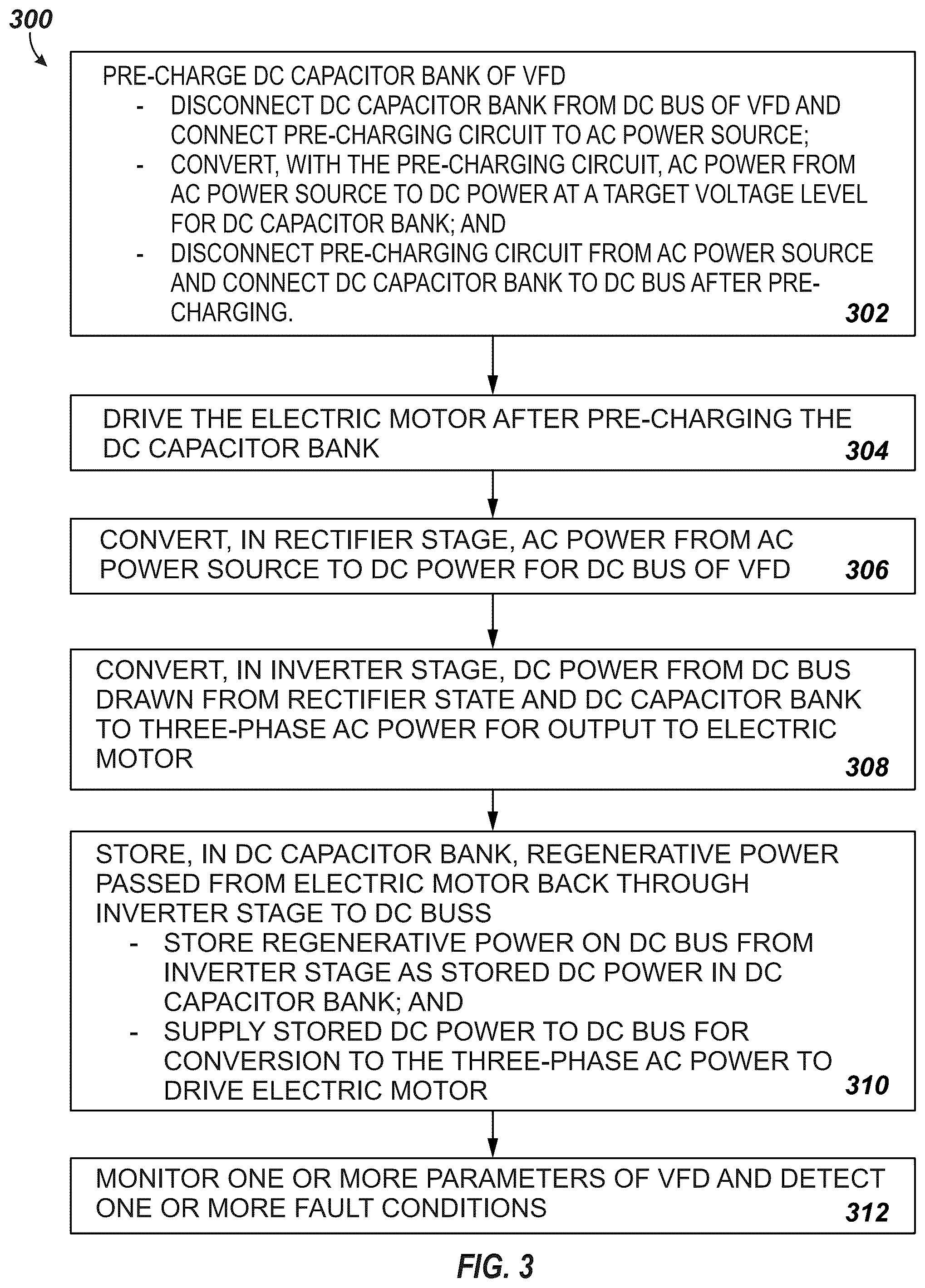 Patent US12445078 Figure 4 – Managing regenerative energy of rod pump system without dynamic braking resistor