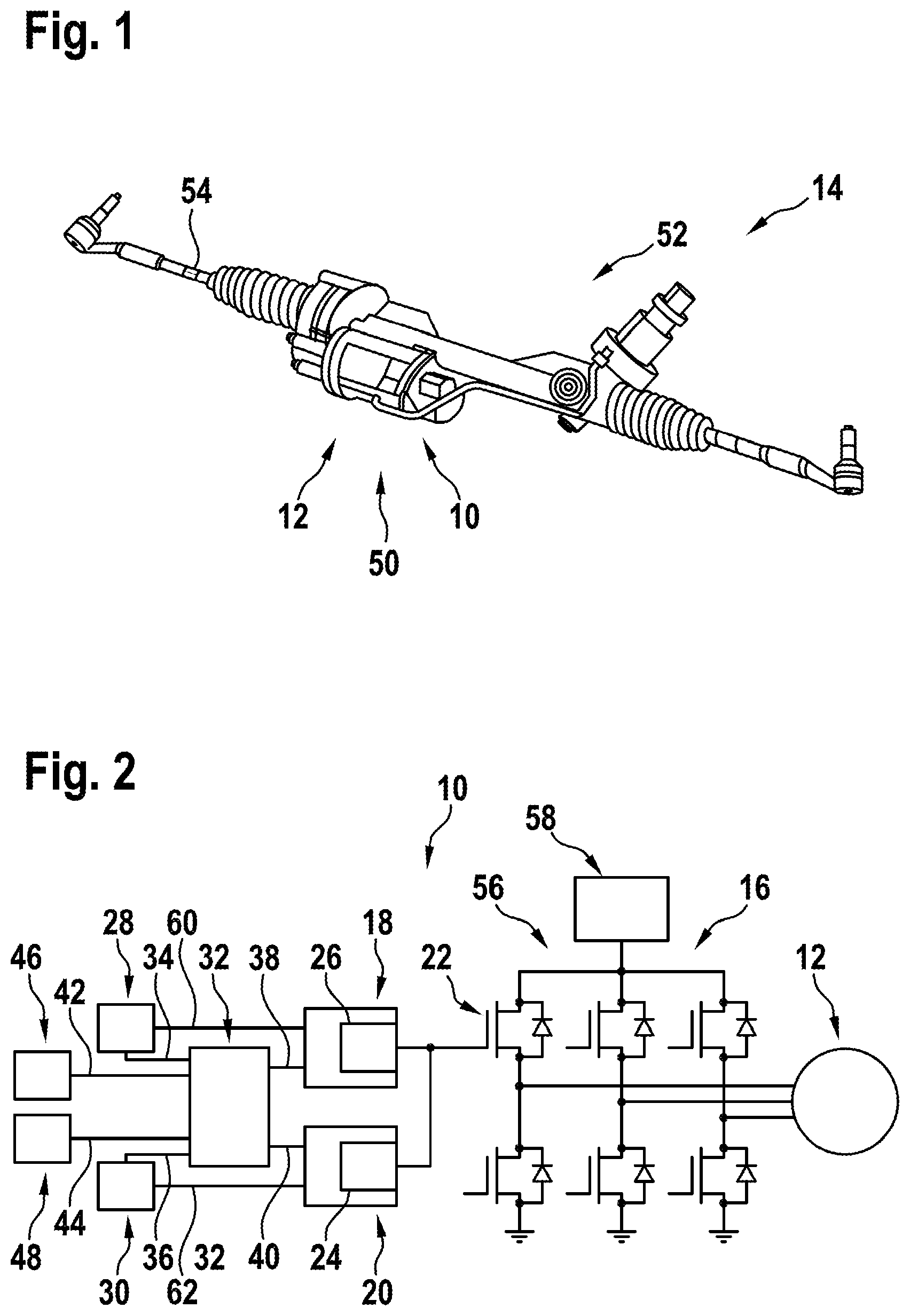 Patent US12445082 — Control device and method for operating an electric motor, in particular of a steering system — Figure 1