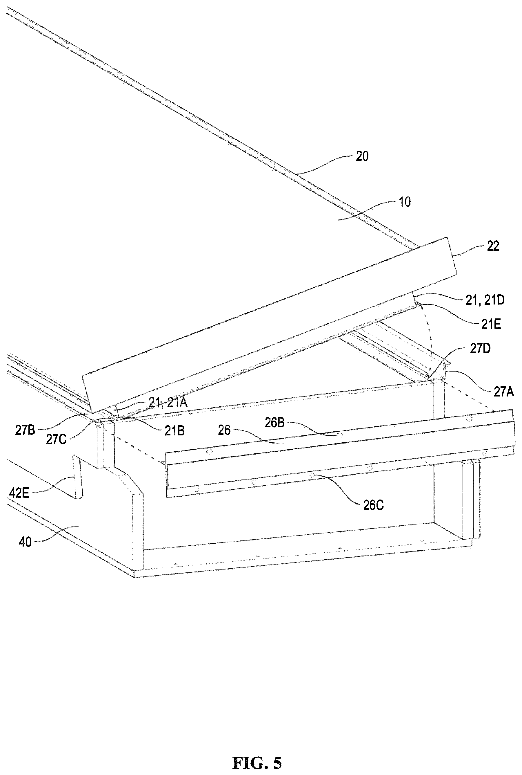 Patent US12445085 Figure 5 – Solar autonomous roof assembly