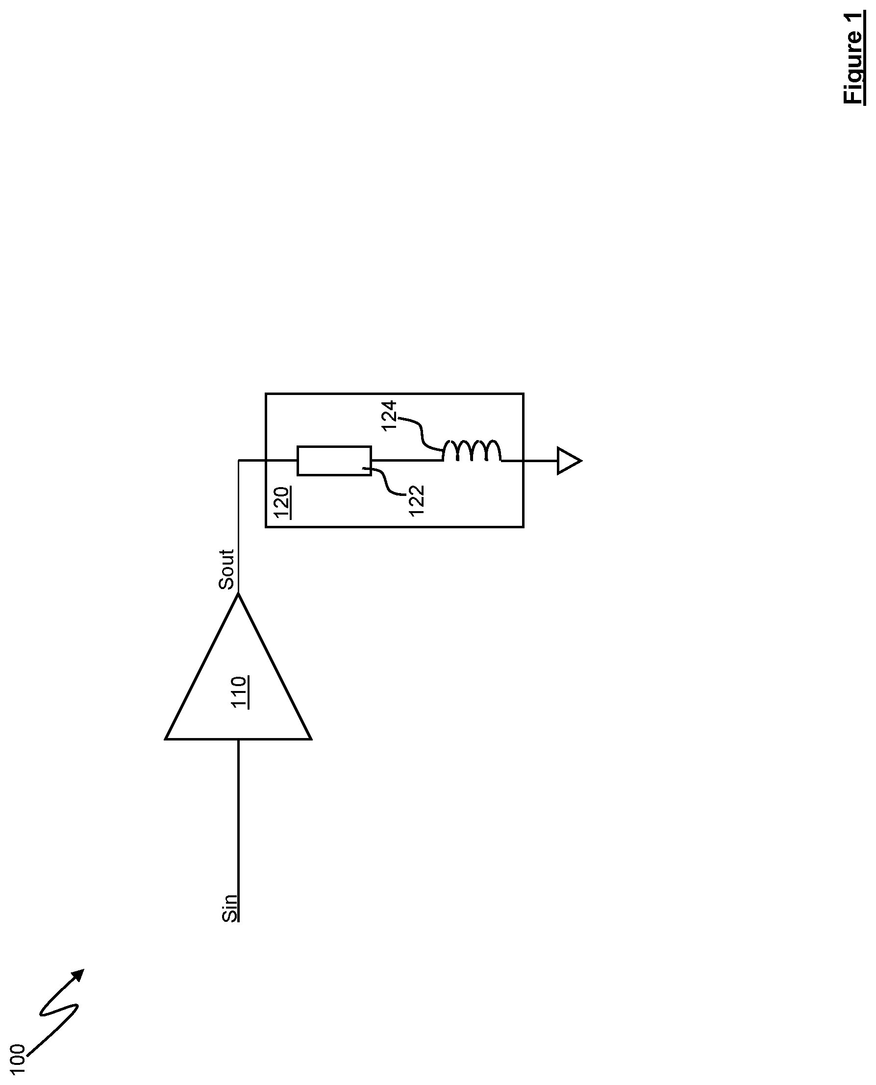 Patent US12445098 Figure 1 – Switching amplifier circuitry
