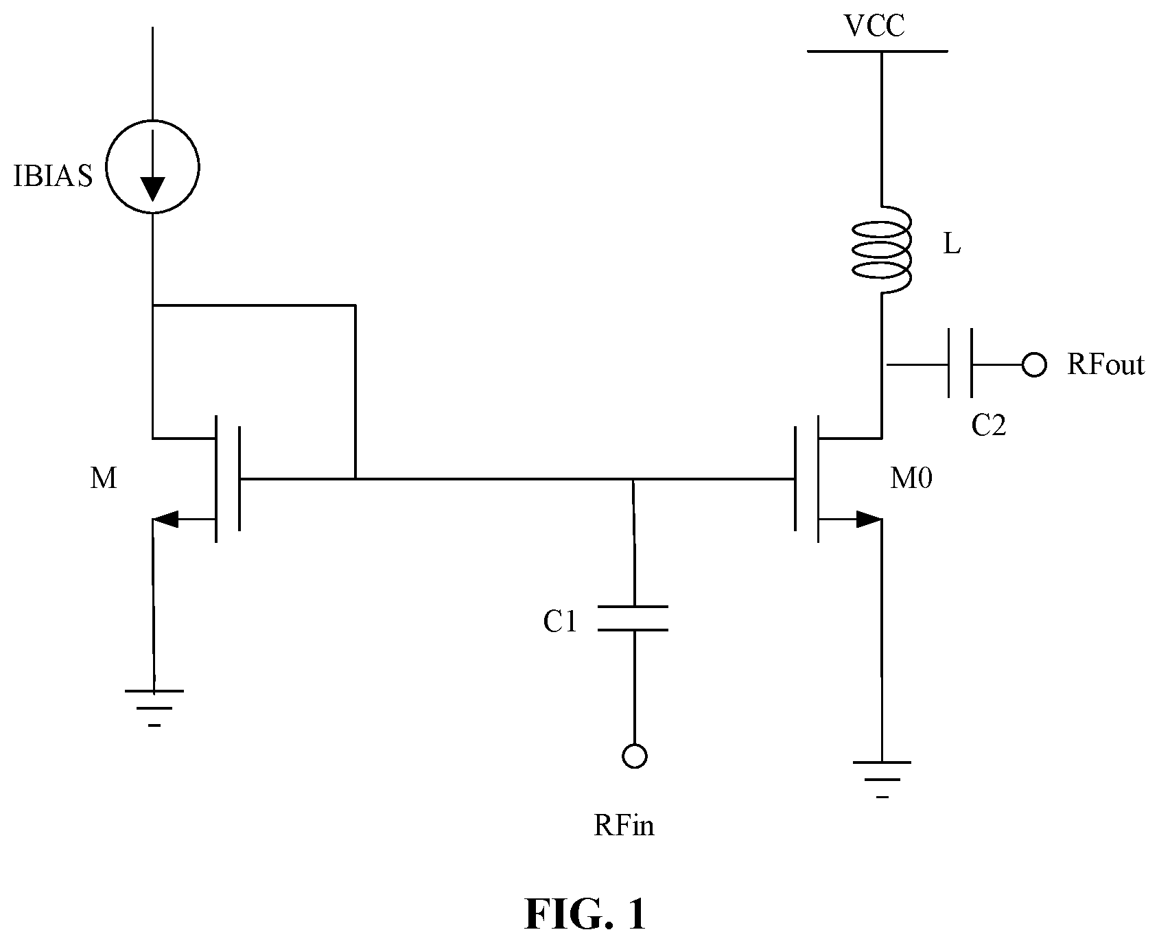 Patent US12445099 Figure 1 – Bias circuit of power amplifier, device and equipment