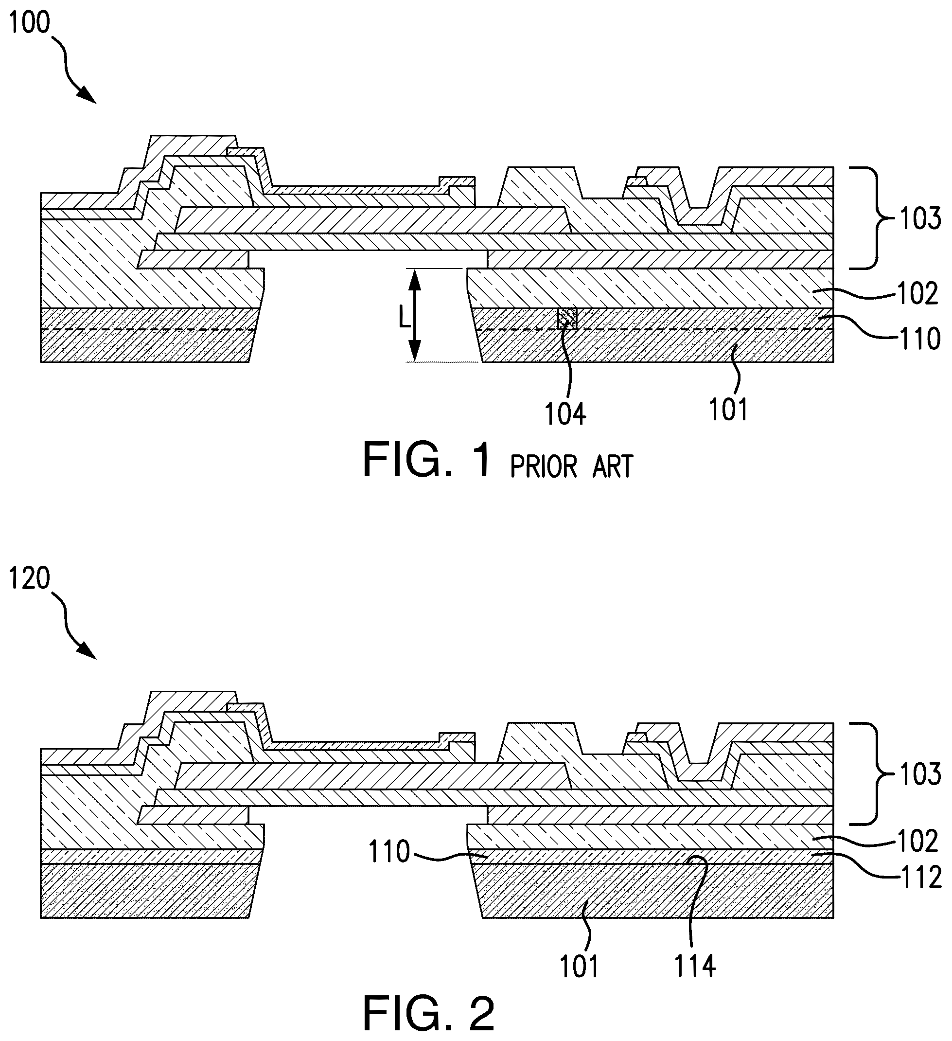Patent US12445104 Figure 1 – FBAR filter with trap rich layer
