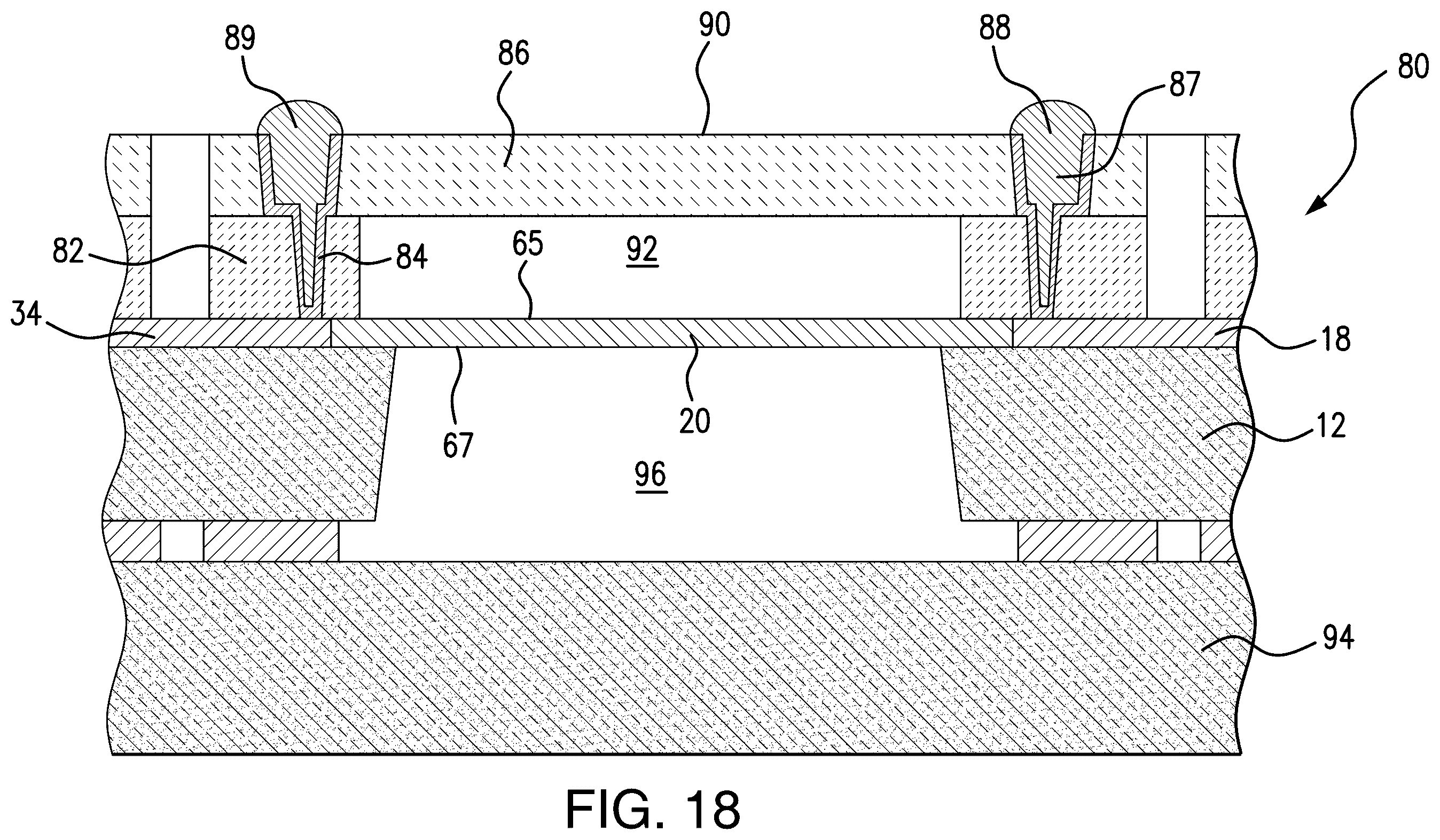 Patent US12445104 Figure 8 – FBAR filter with trap rich layer