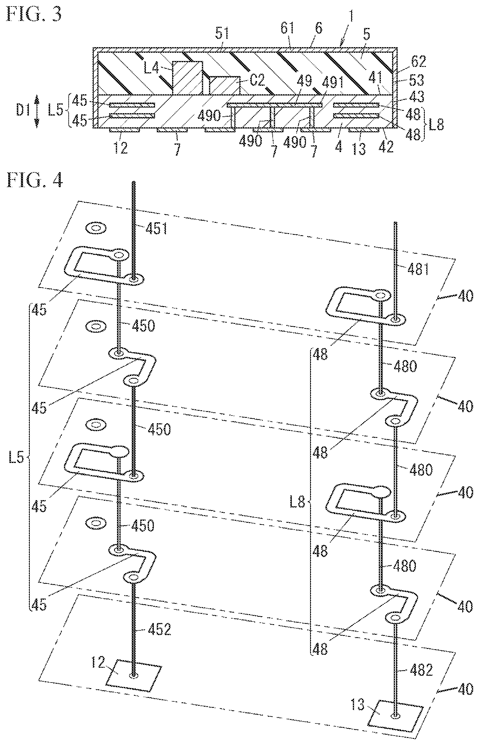 Patent US12445111 Figure 2 – High frequency module and communication device