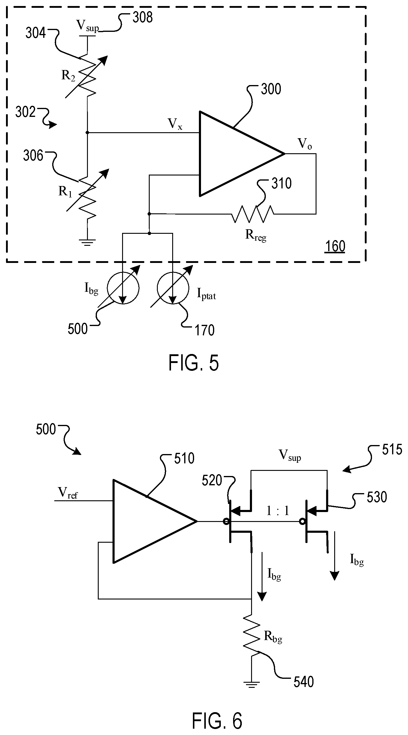 Patent US12445116 Figure 5 – Combined process and temperature adjustable voltage regulation