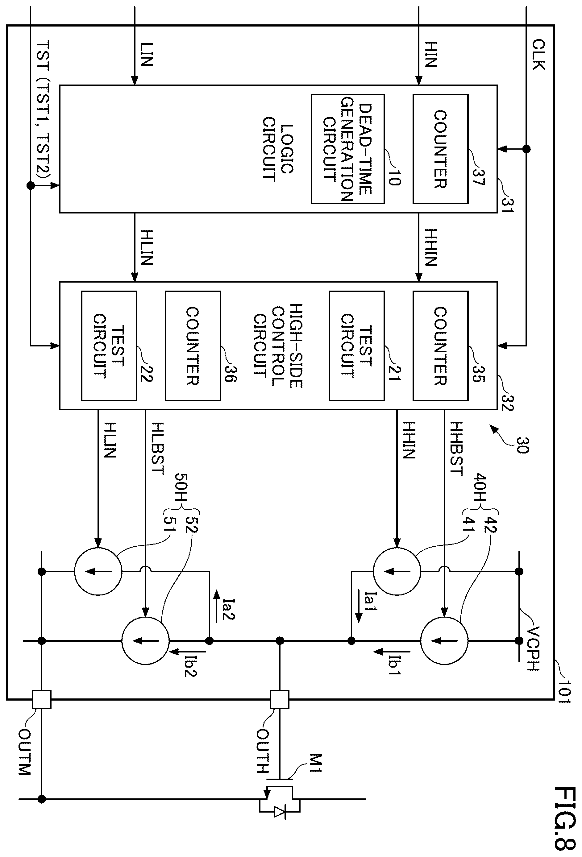 Patent US12445127 Figure 8 – Drive circuit