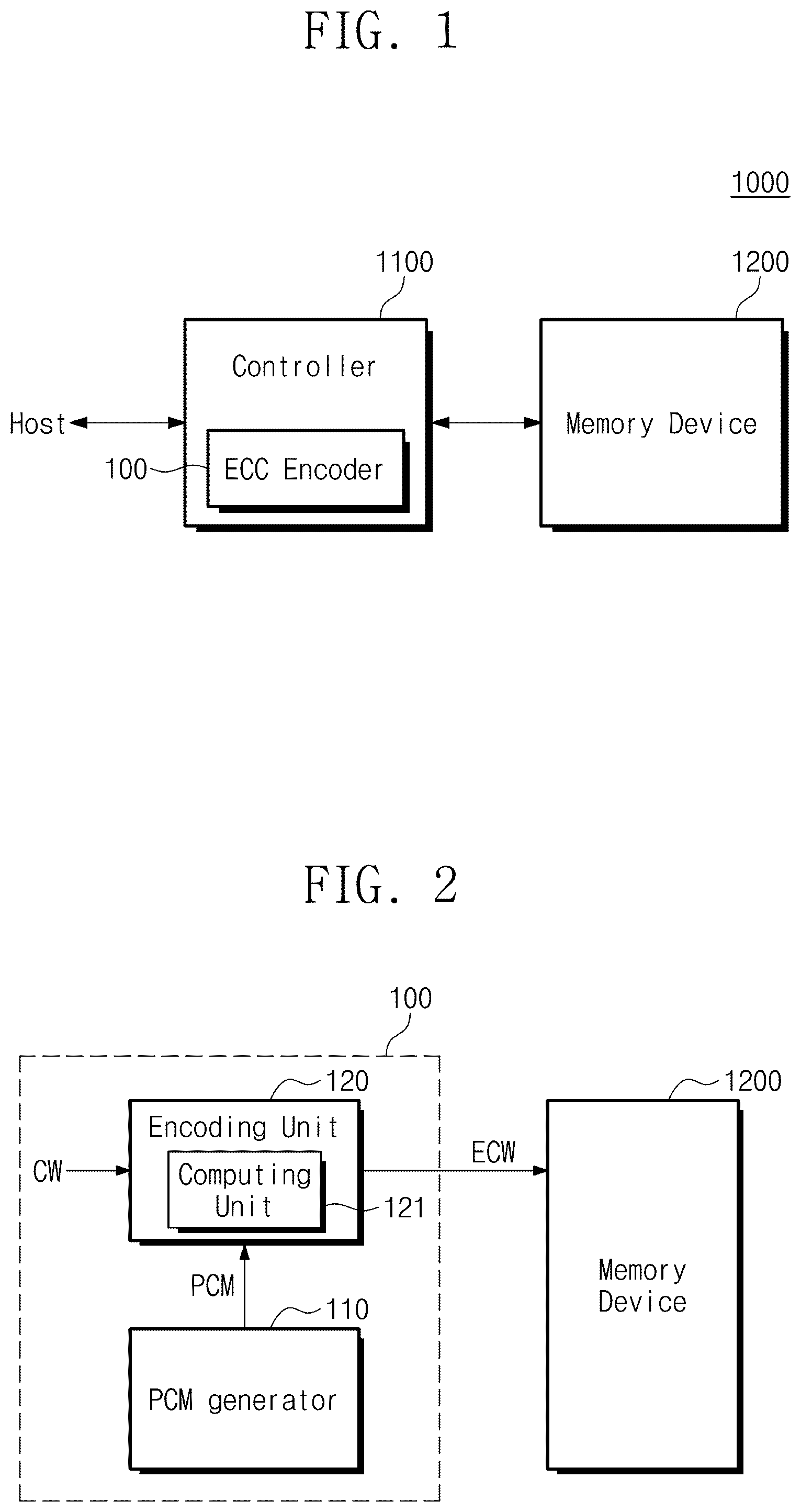 Patent US12445151 Figure 1 – Error correcting code encoding circuit and semiconductor device including the same