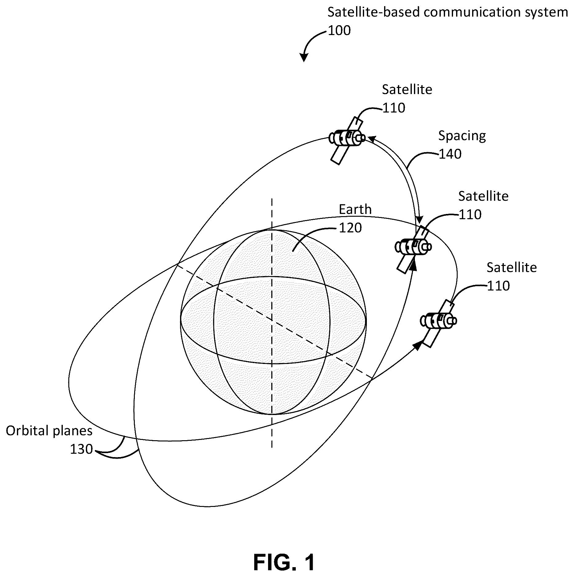 Patent US12445192 Figure 1 – Mobile device orientation guidance for satellite-based communications