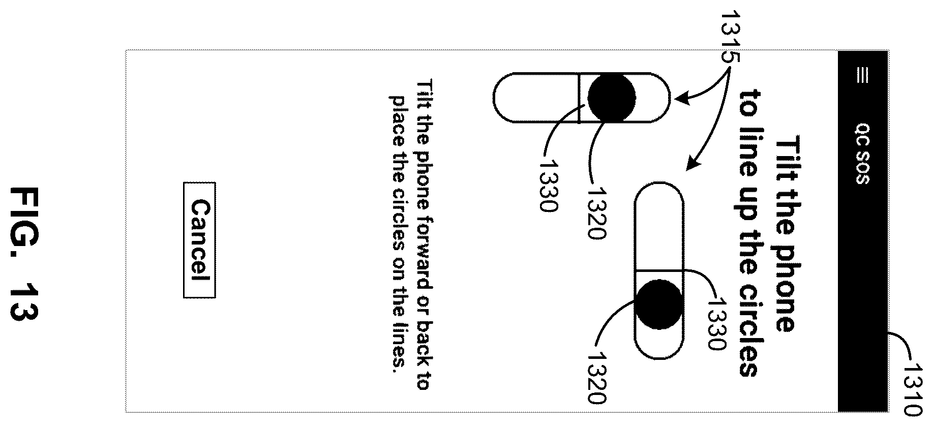 Patent US12445192 Figure 13 – Mobile device orientation guidance for satellite-based communications
