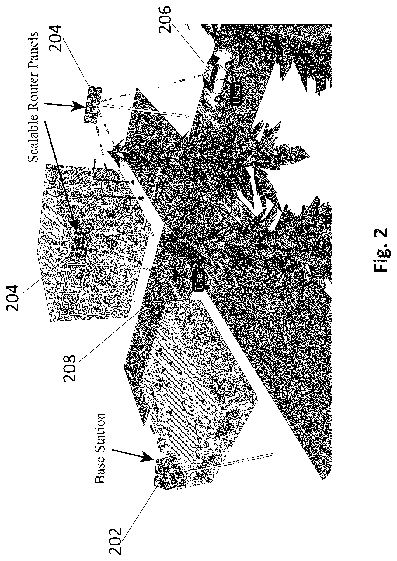 Patent US12445226 Figure 2 – Scalable decentralized redistributor and method of redistributing signals