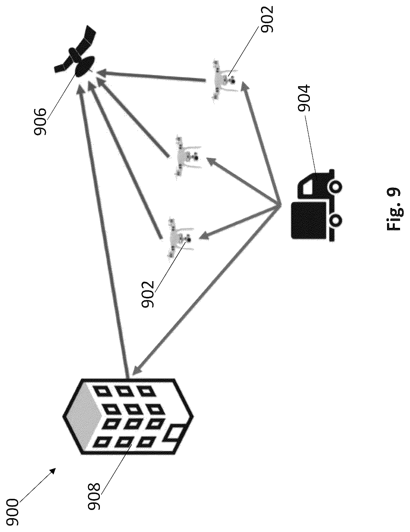 Patent US12445226 Figure 8 – Scalable decentralized redistributor and method of redistributing signals