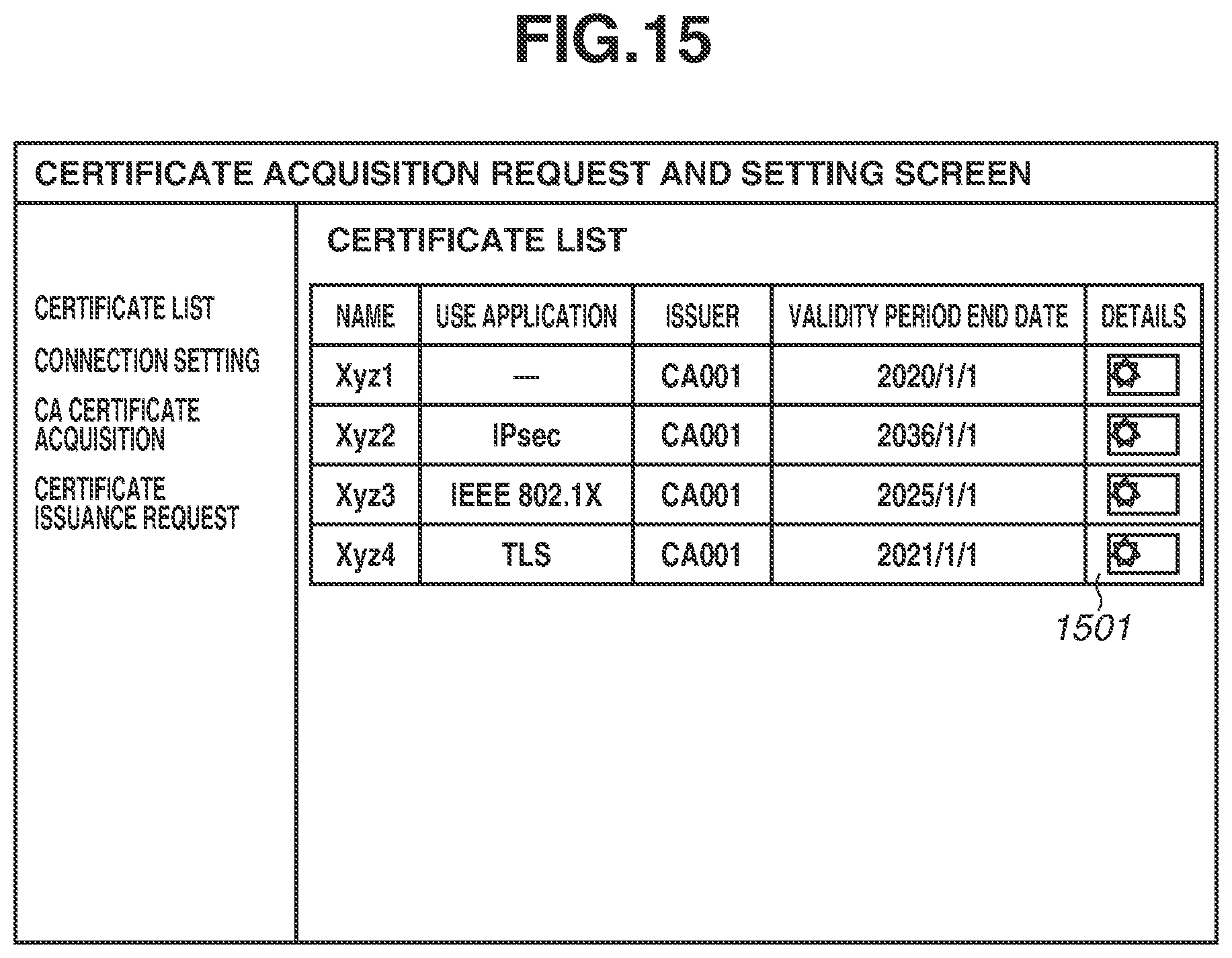 Patent US12445309 Figure 15 – Information processing apparatus, control method for information processing apparatus, and storage medium