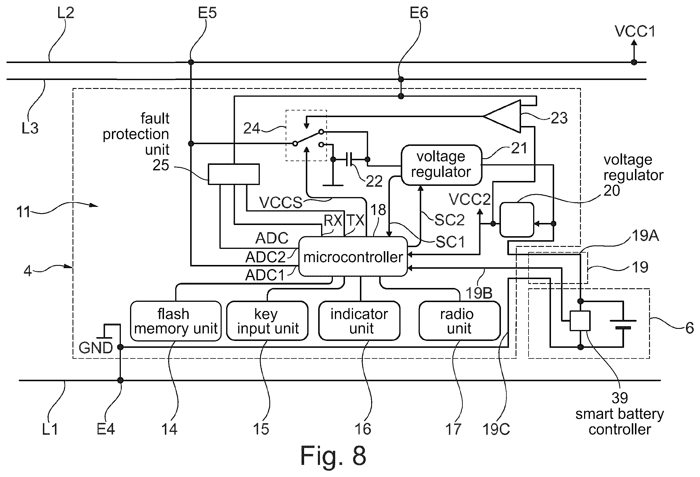 Patent US12445318 Figure 4 – Bus system and support device comprising such a bus system