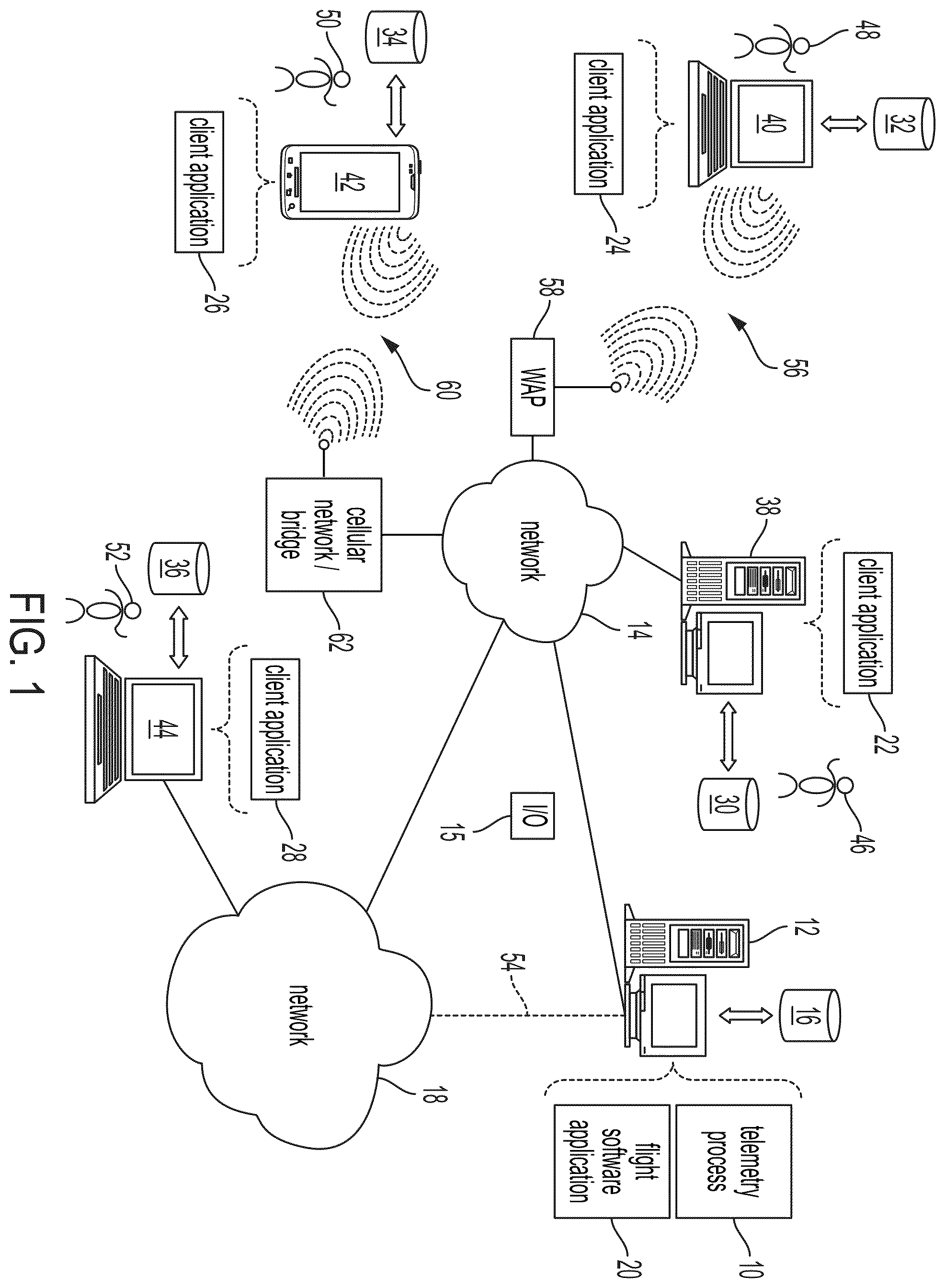 Patent US12445352 — Systems and methods for a telemetry interactive permutation matrix — Figure 1
