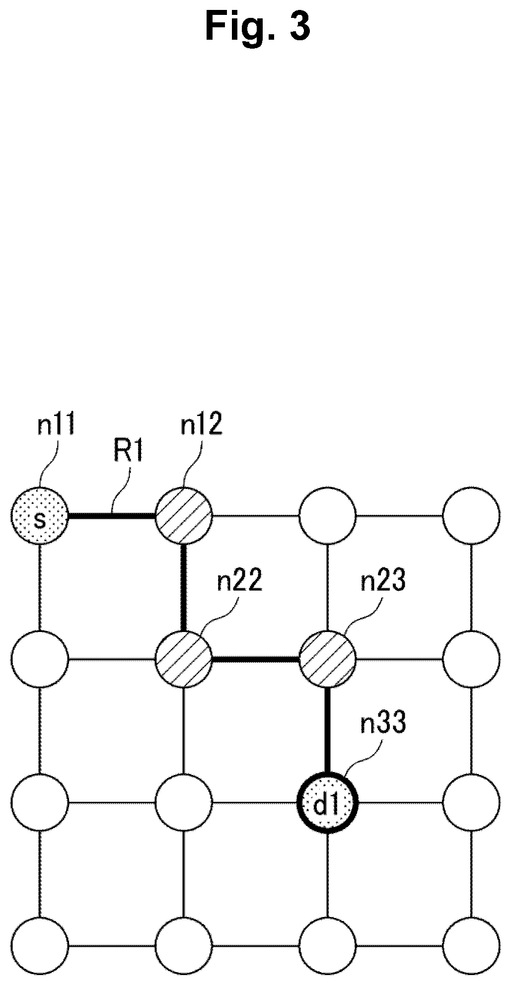 Patent US12445371 Figure 3 – Communication path finding device, communication path finding method, and program