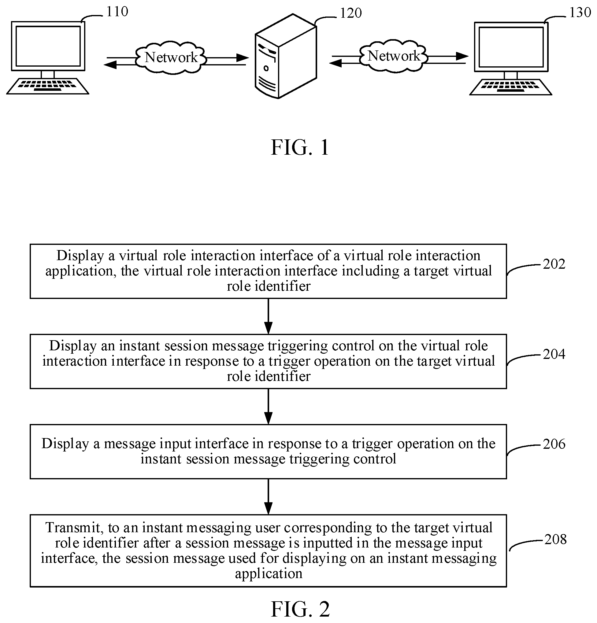 Patent US12445397 Figure 1 – Communication method and apparatus based on avatar interaction interface, and computer device
