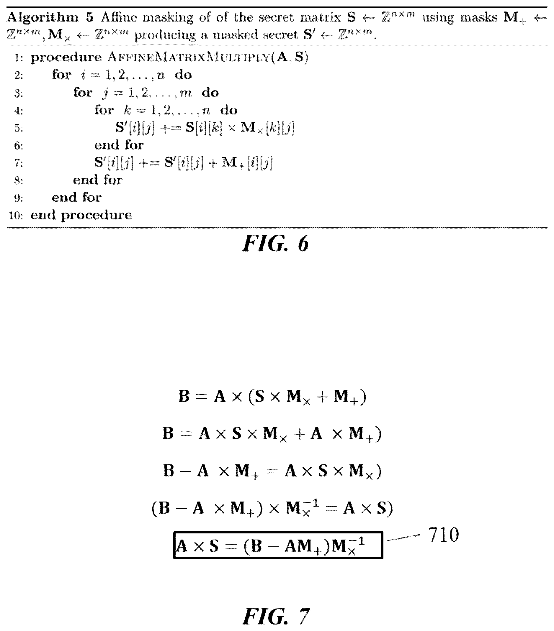 Patent US12445418 Figure 5 – Affine masking for secure encryption schemes