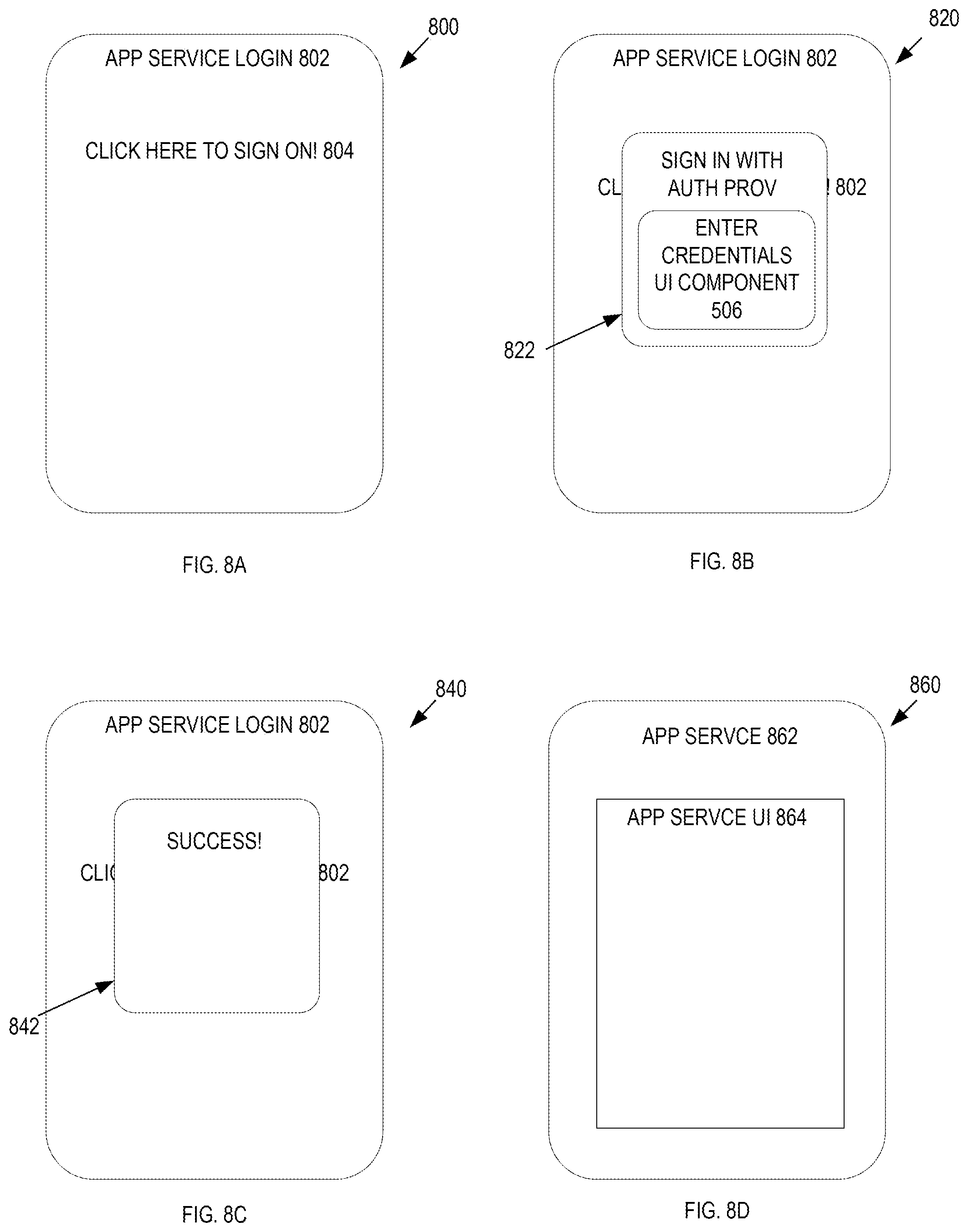 Patent US12445437 Figure 8 – Systems and methods of application single sign on