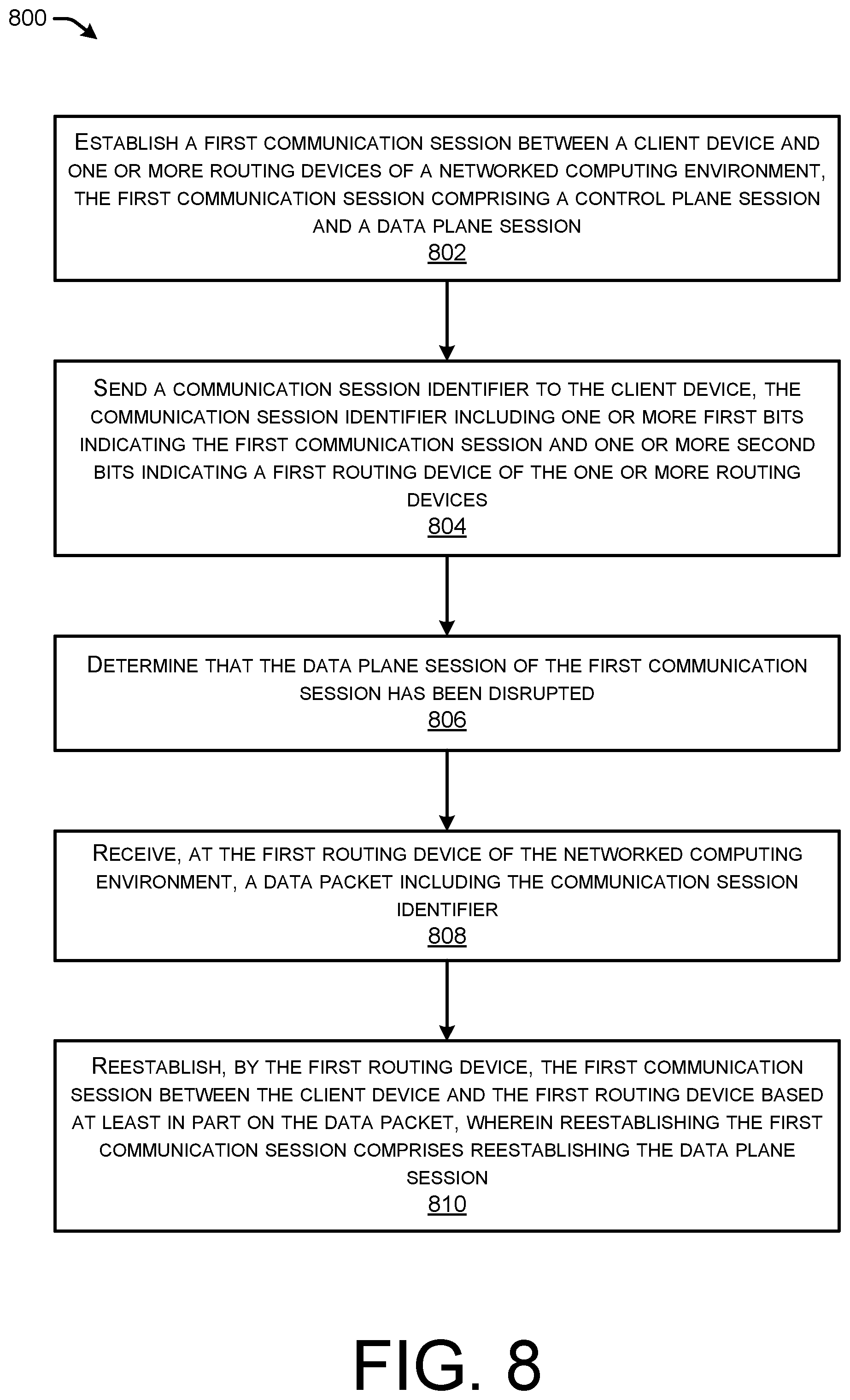 Patent US12445527 Figure 8 – Using client-hello for intelligent routing and firewalling in multipath secure access systems