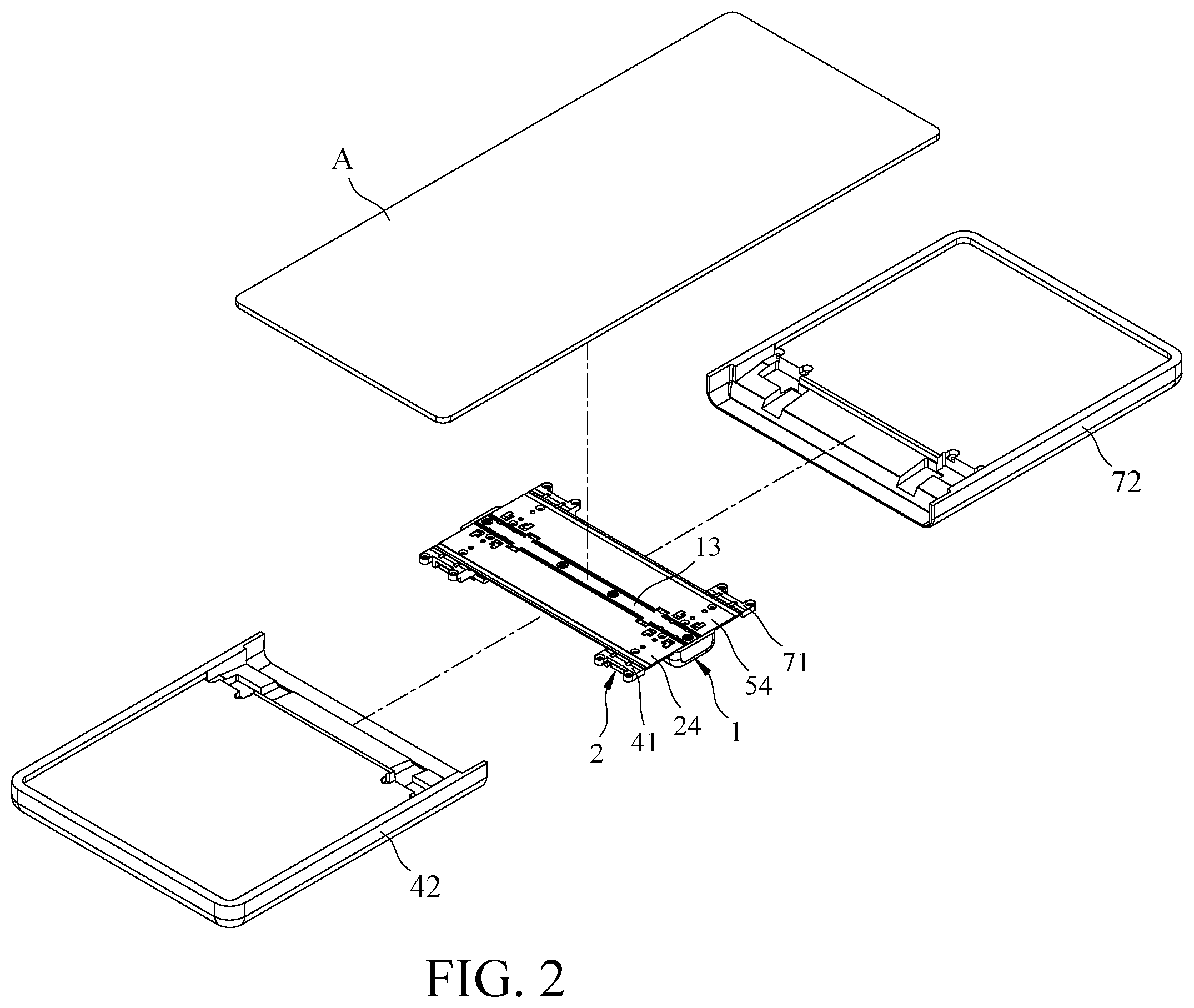 Patent US12445544 Figure 2 – Foldable electronic device