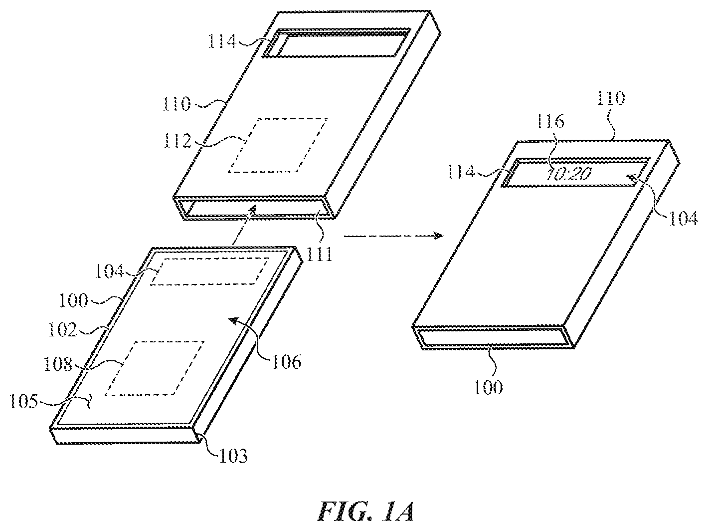 Patent US12445548 Figure 1 – Dynamic user interface schemes for an electronic device based on detected accessory devices