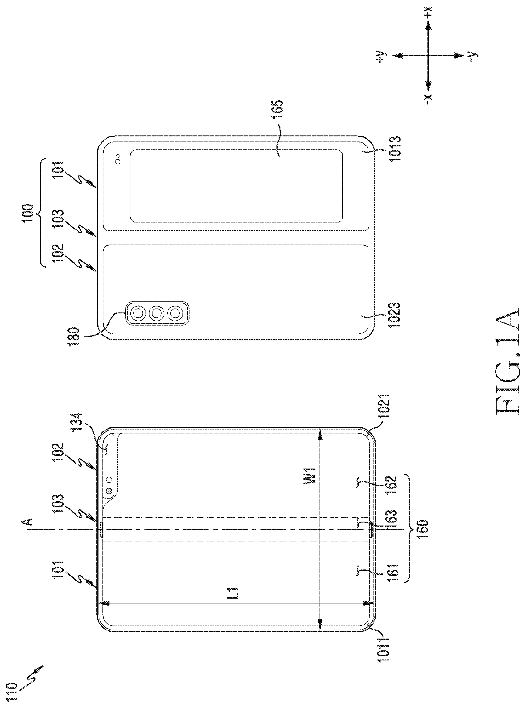 Patent US12445549 Figure 1 – Antenna structure for improving radiation performance and electronic device including same
