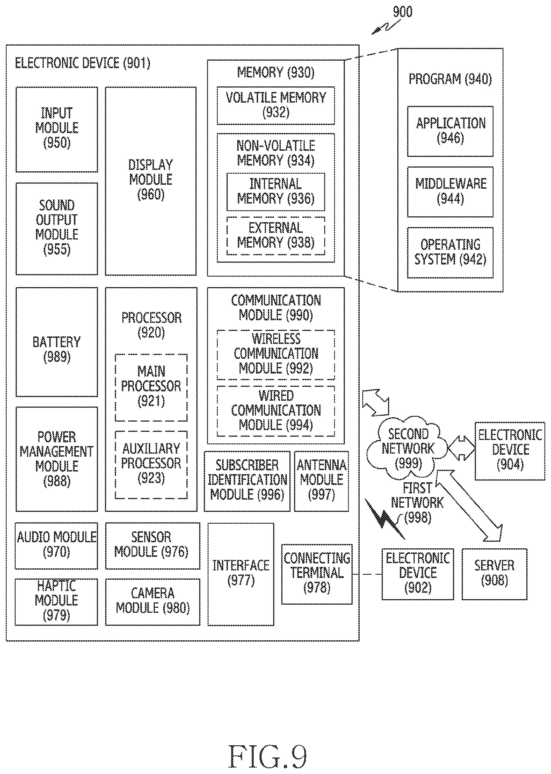 Patent US12445549 Figure 18 – Antenna structure for improving radiation performance and electronic device including same