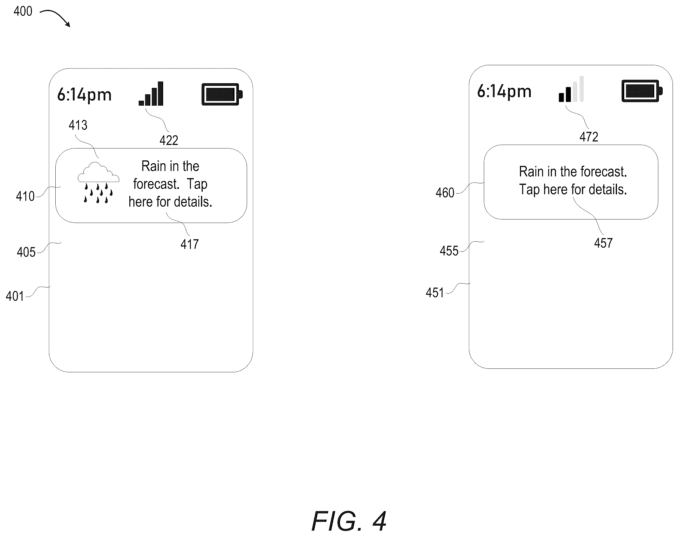 Patent US12445552 Figure 5 – Surfacing notifications based on optimal network conditions and device characteristics at a consumer device