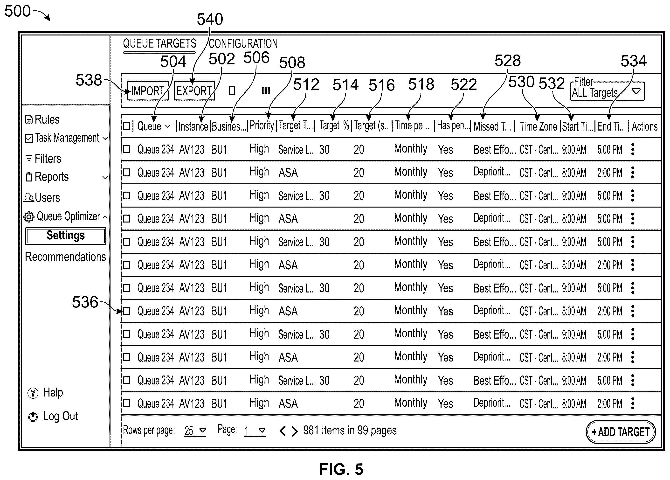 Patent US12445559 Figure 8 – Systems and methods for modifying contact center queue assignments