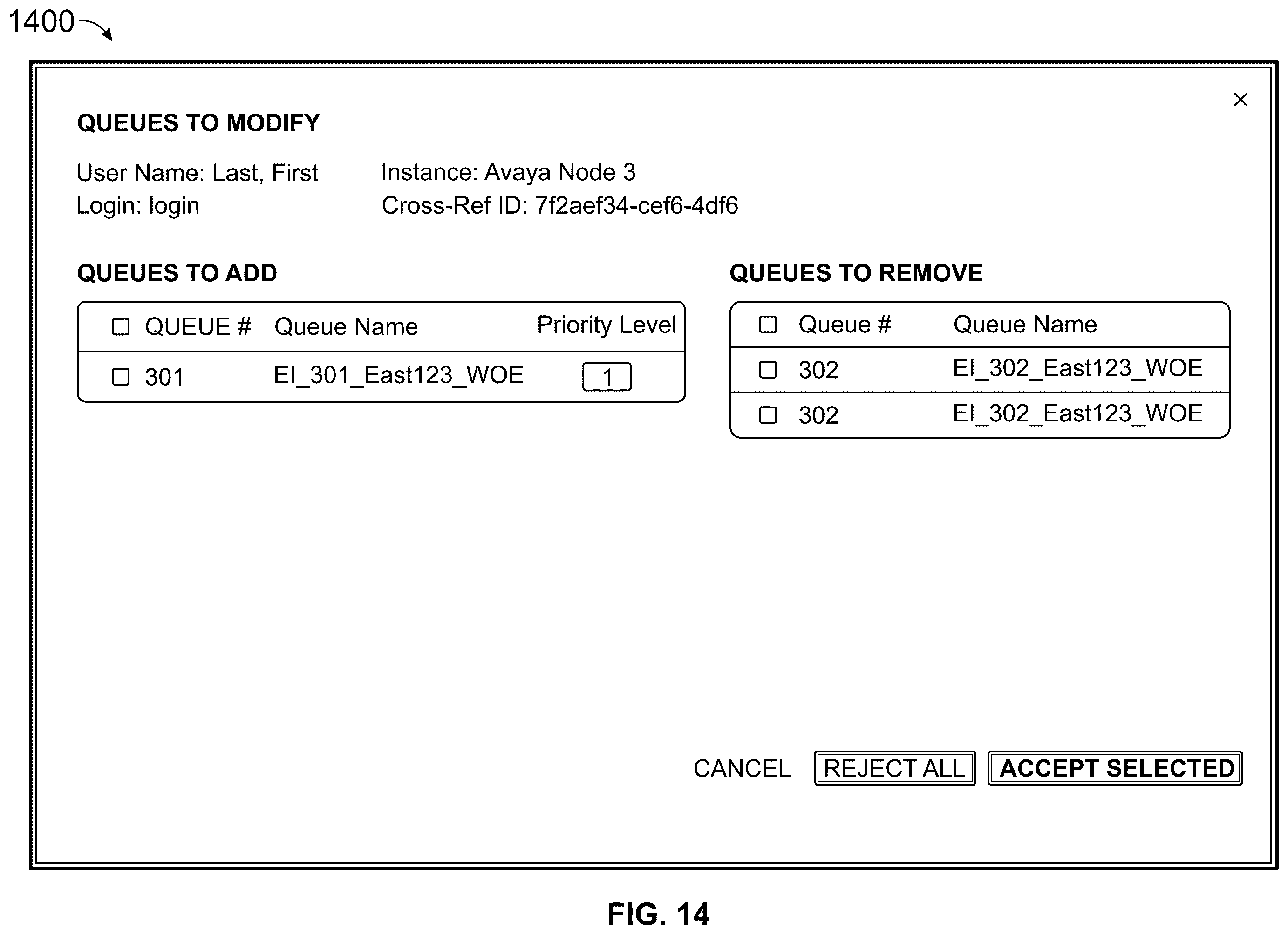 Patent US12445559 Figure 19 – Systems and methods for modifying contact center queue assignments