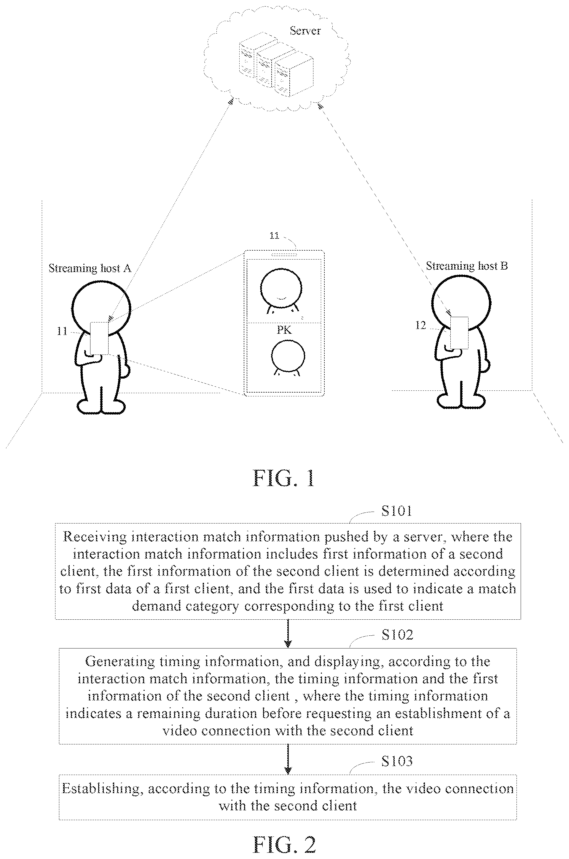 Patent US12445572 Figure 1 – Method and apparatus of interaction video connection, electronic device, and storage medium