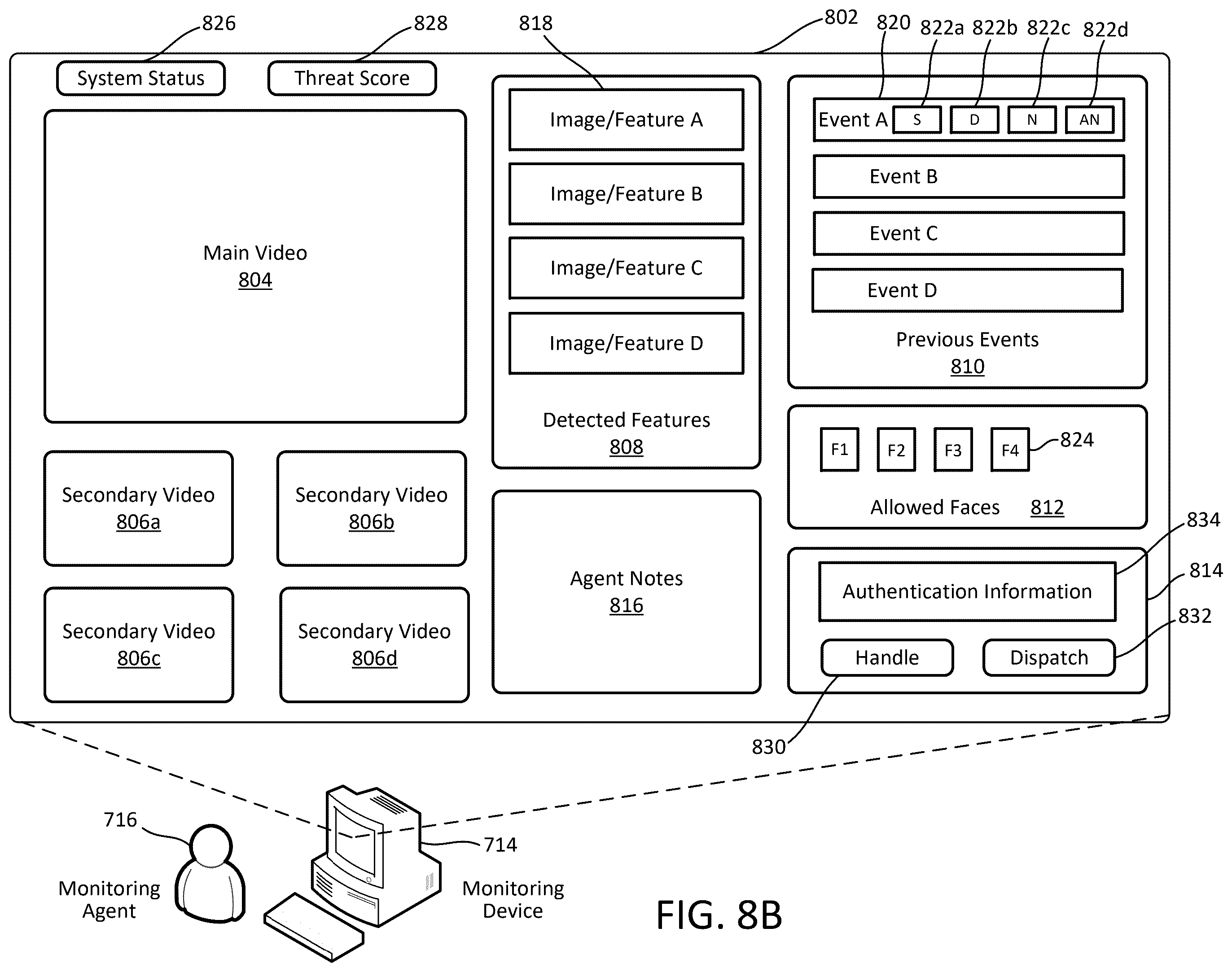 Patent US12445578 Figure 17 – Interactive display for security monitoring system