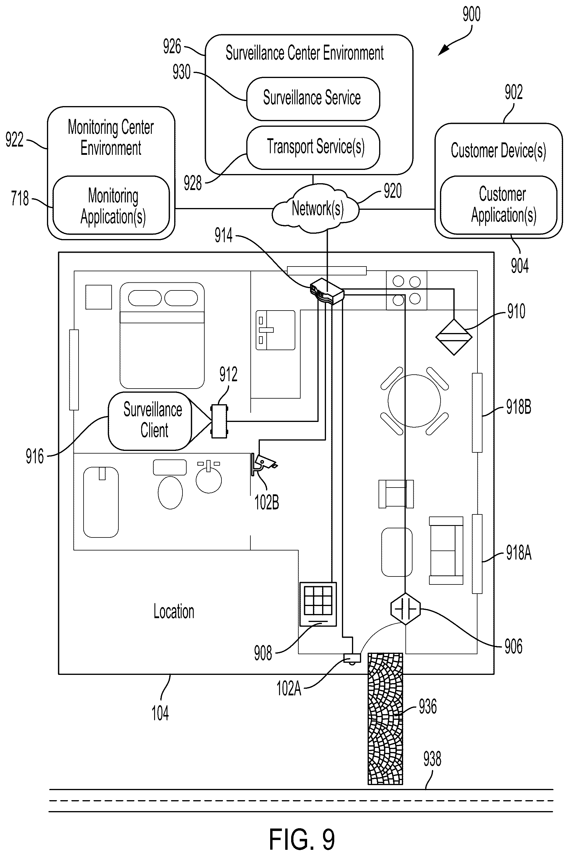 Patent US12445578 Figure 18 – Interactive display for security monitoring system