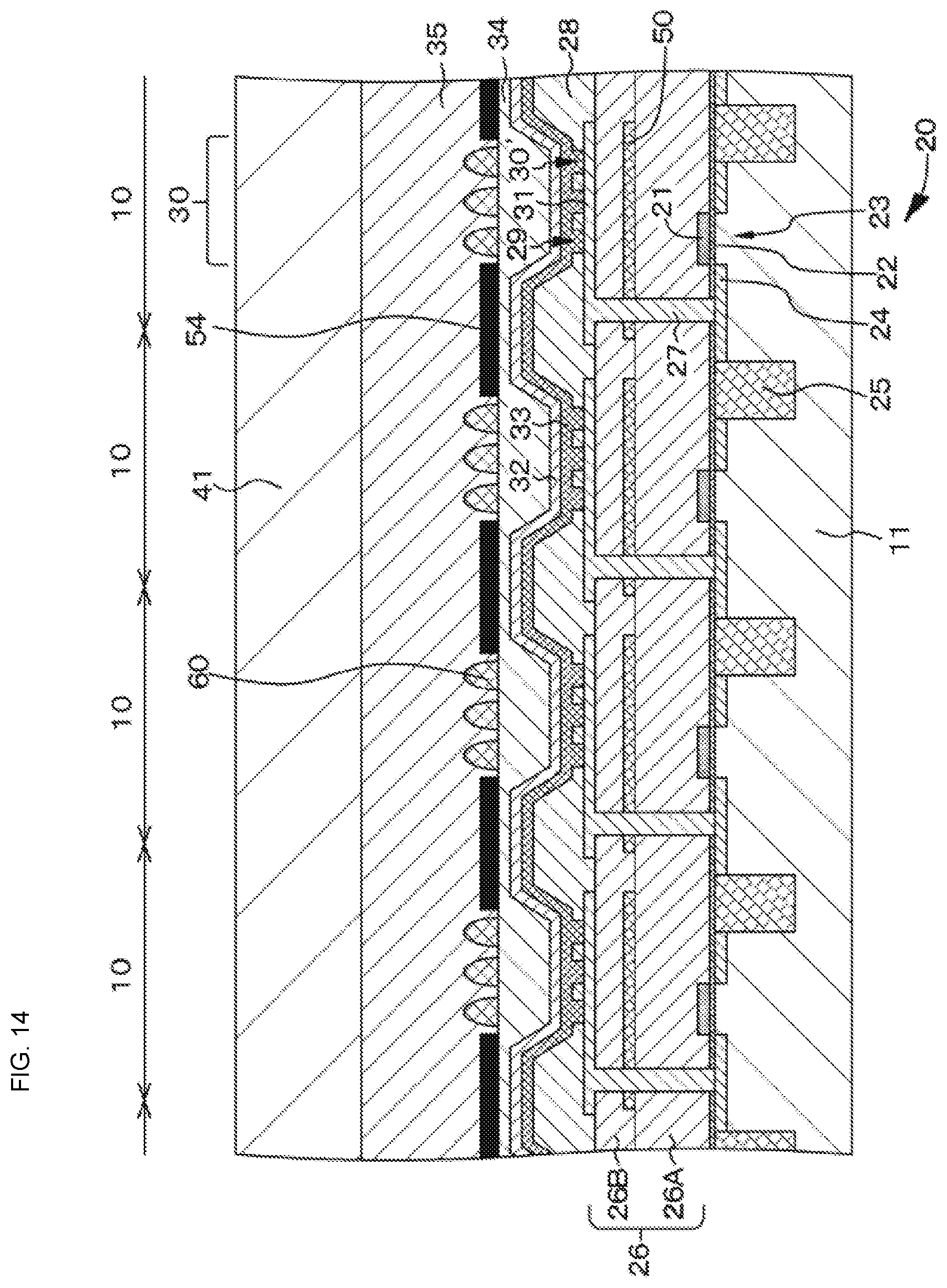 Patent US12445580 Figure 14 – Light-emitting element, display device and surface-emitting device