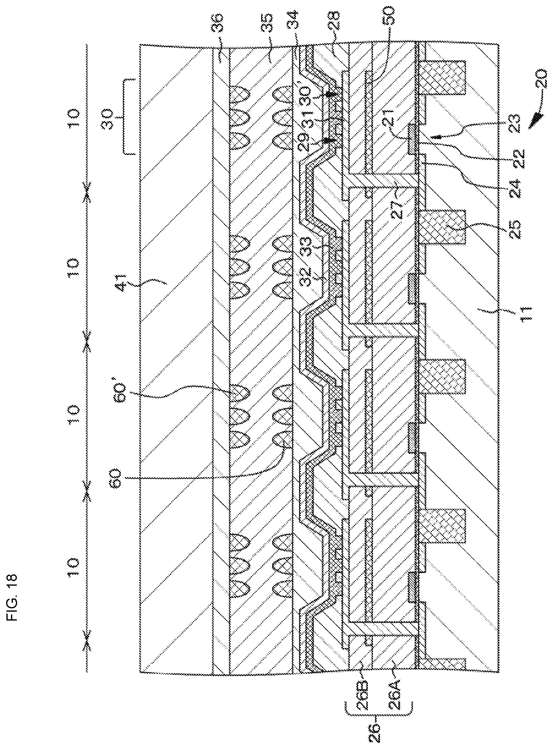 Patent US12445580 Figure 18 – Light-emitting element, display device and surface-emitting device