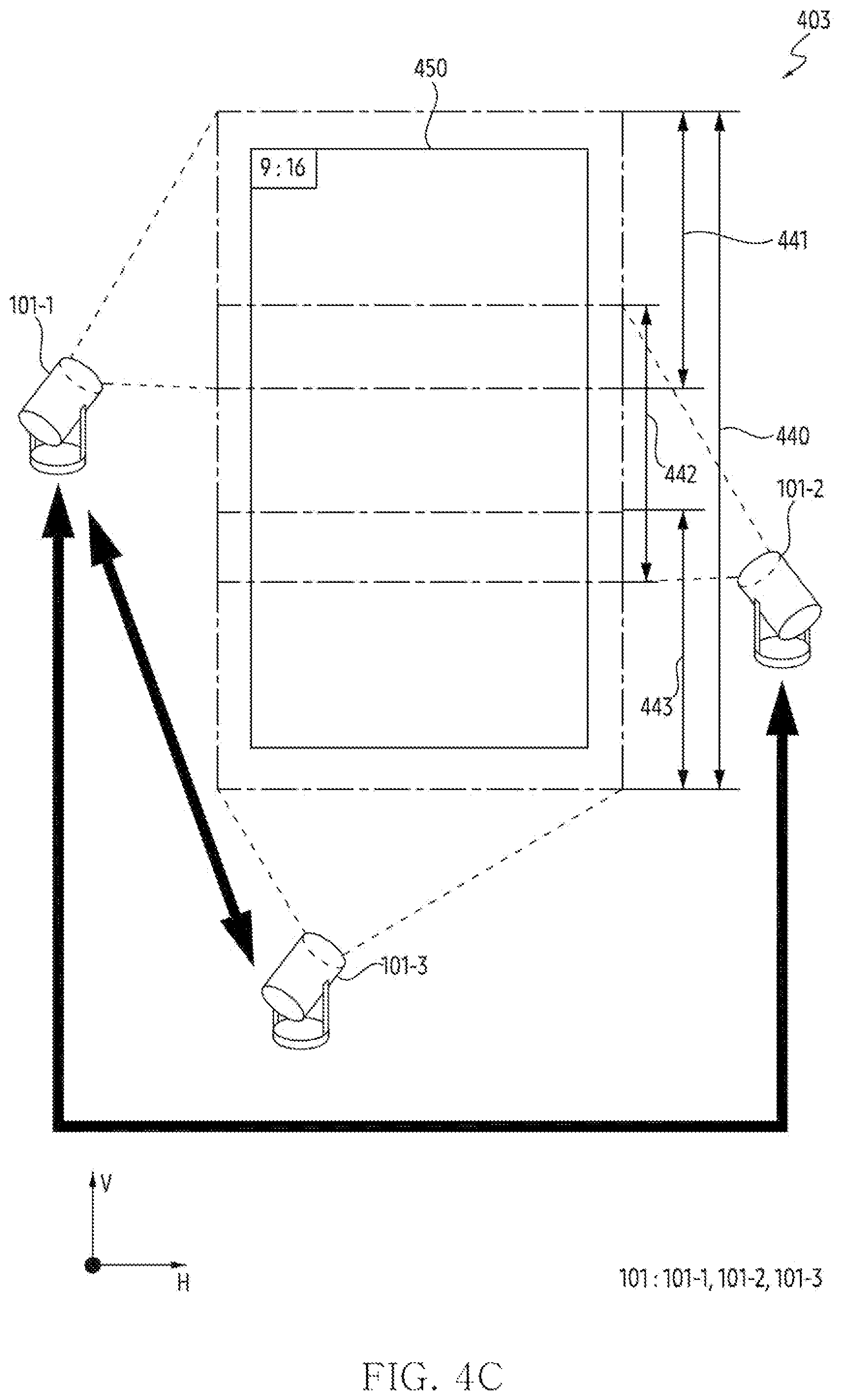 Patent US12445582 Figure 8 – Electronic device for displaying visual object associated with aspect ratio of combinations of projection areas and method thereof