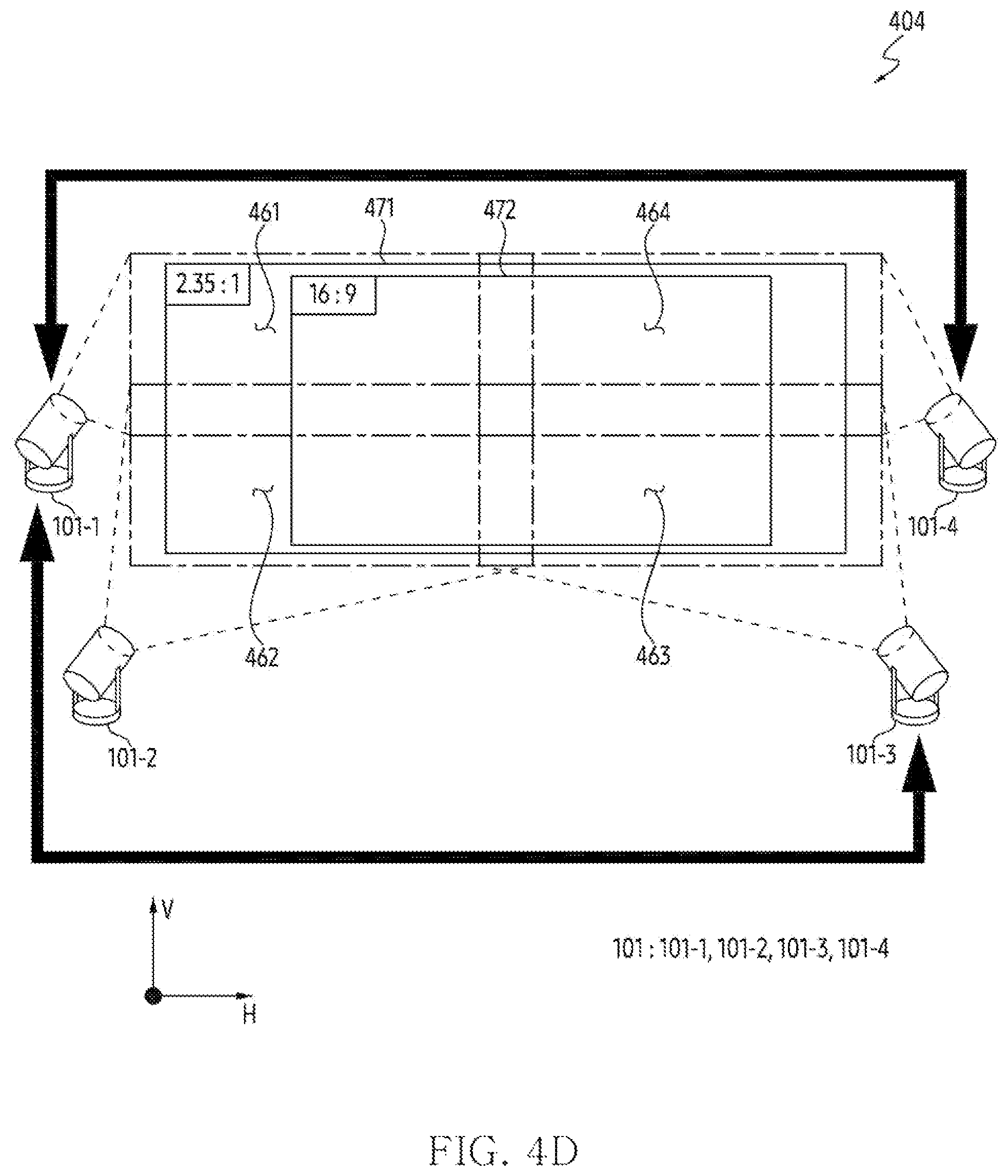 Patent US12445582 Figure 9 – Electronic device for displaying visual object associated with aspect ratio of combinations of projection areas and method thereof