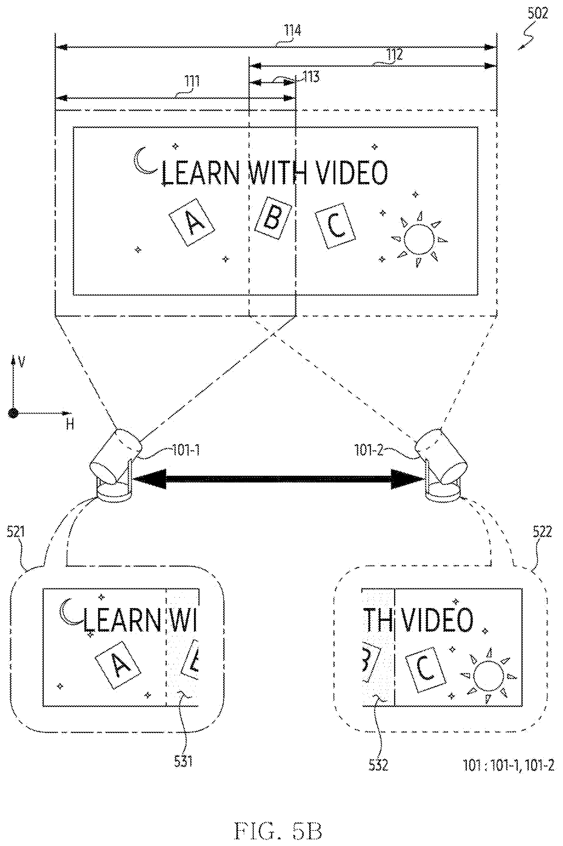 Patent US12445582 Figure 11 – Electronic device for displaying visual object associated with aspect ratio of combinations of projection areas and method thereof