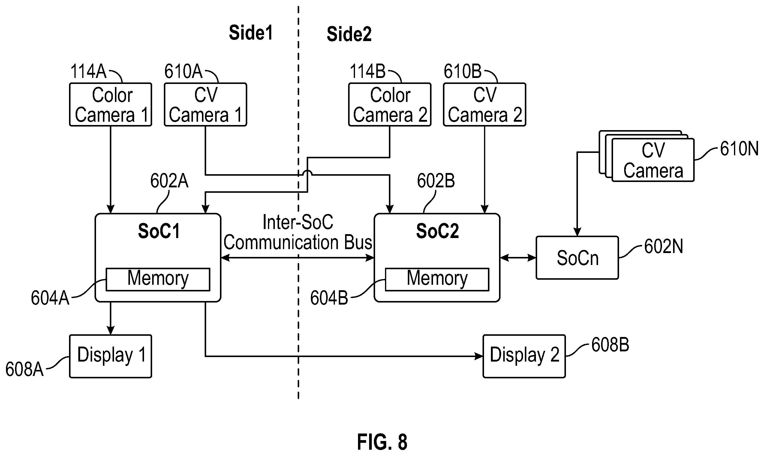 Patent US12445591 Figure 13 – Dual system on a chip eyewear