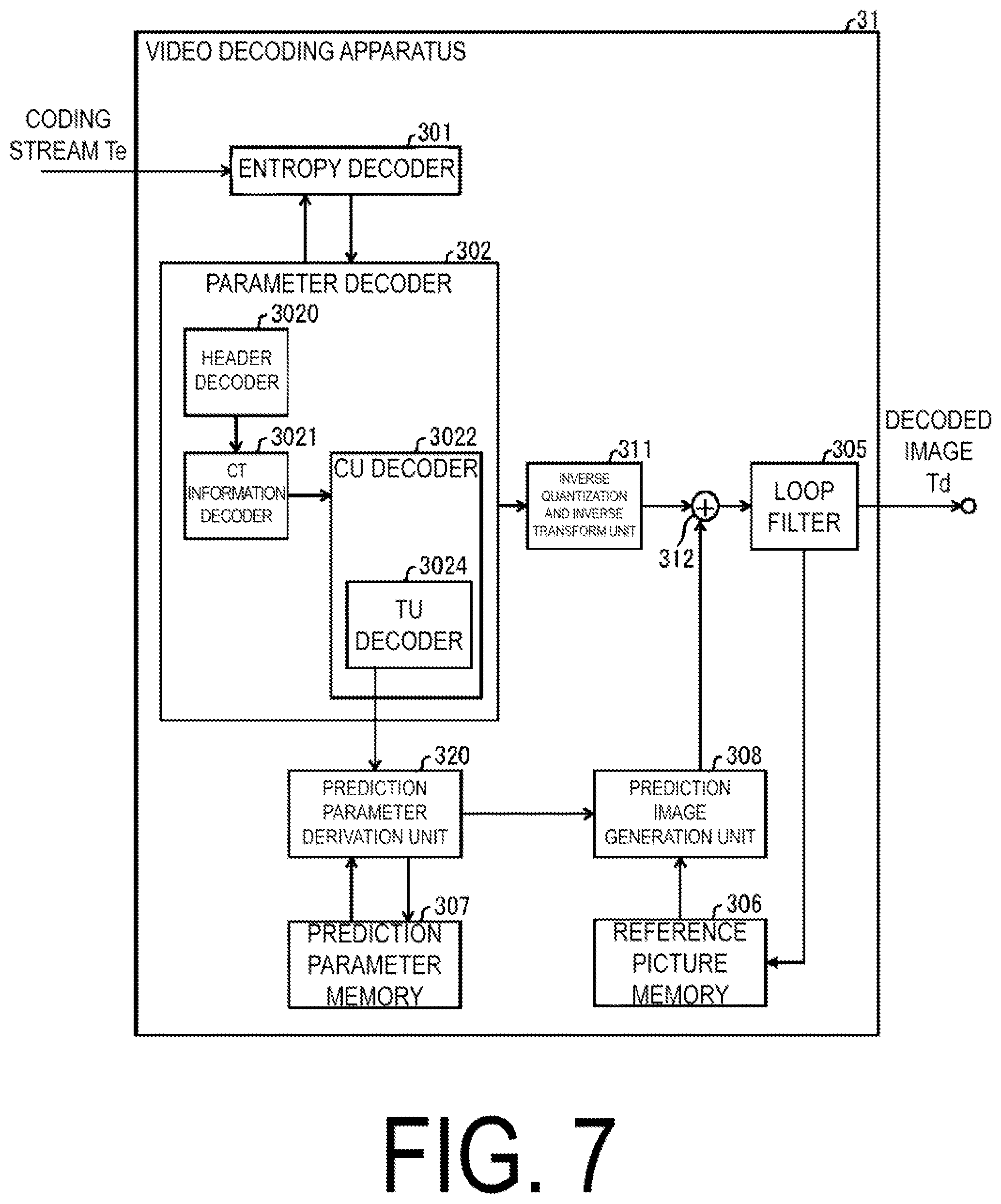 Patent US12445597 Figure 7 – Video decoding apparatus